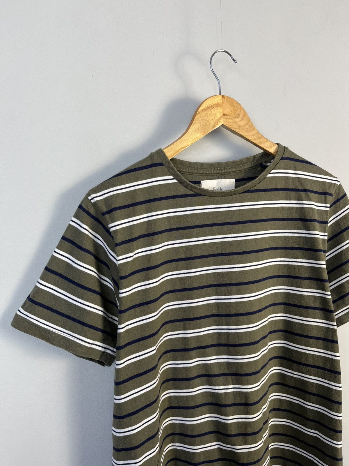 Folk Folk Striped Basic Cotton Short Sleeve Tee Shirt Size US M / EU 48-50 / 2 - 2 Thumbnail