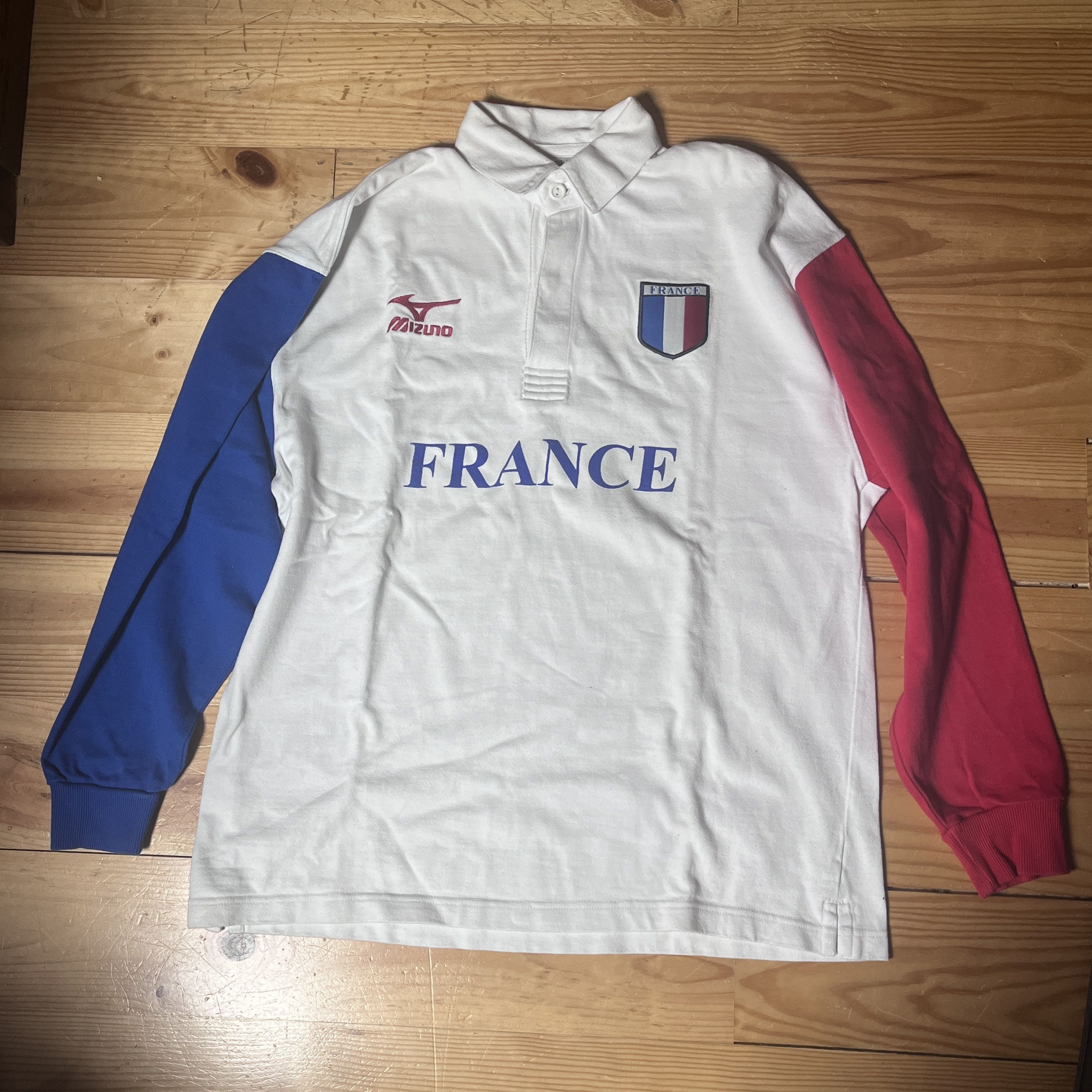 Mizuno France Rugby World Cup 1999 Mizuno Polo M Size US M / EU 48-50 / 2 - 1 Thumbnail