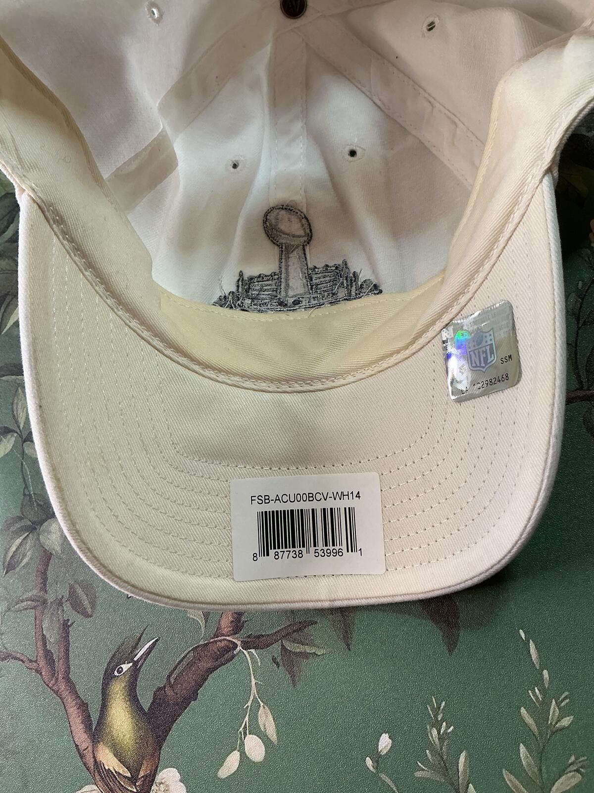 47 Brand Super Bowl XLVIII 2014 NFL 47 White Adjustable Hat Cap NY NJ Size ONE SIZE - 8 Thumbnail