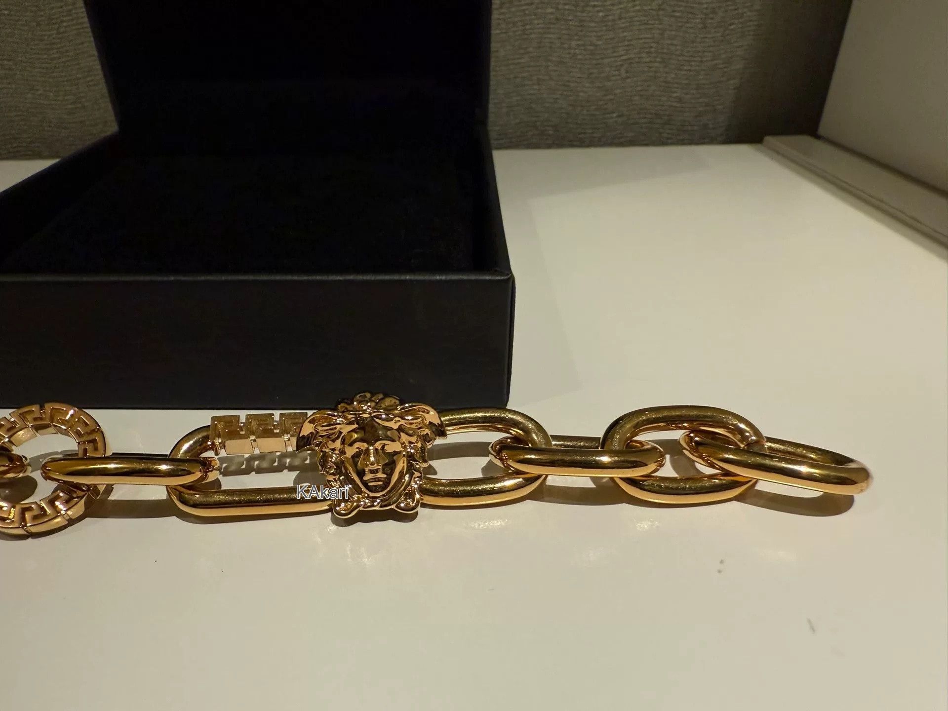 Versace Versace Gold-Plated Medusa Bracelet Size ONE SIZE - 8 Thumbnail