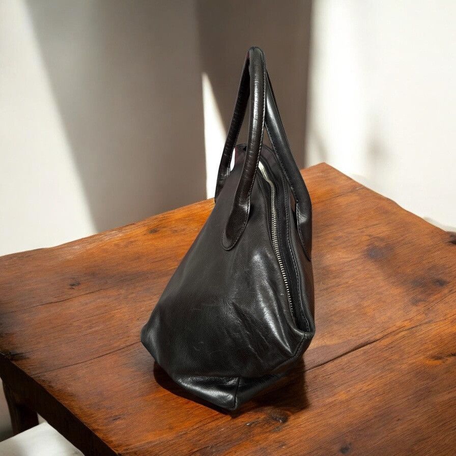 Japanese Brand HIROKO HAYASHI ASYMMETRICAL DEFORMED LEATHER BAG Size ONE SIZE - 5 Thumbnail
