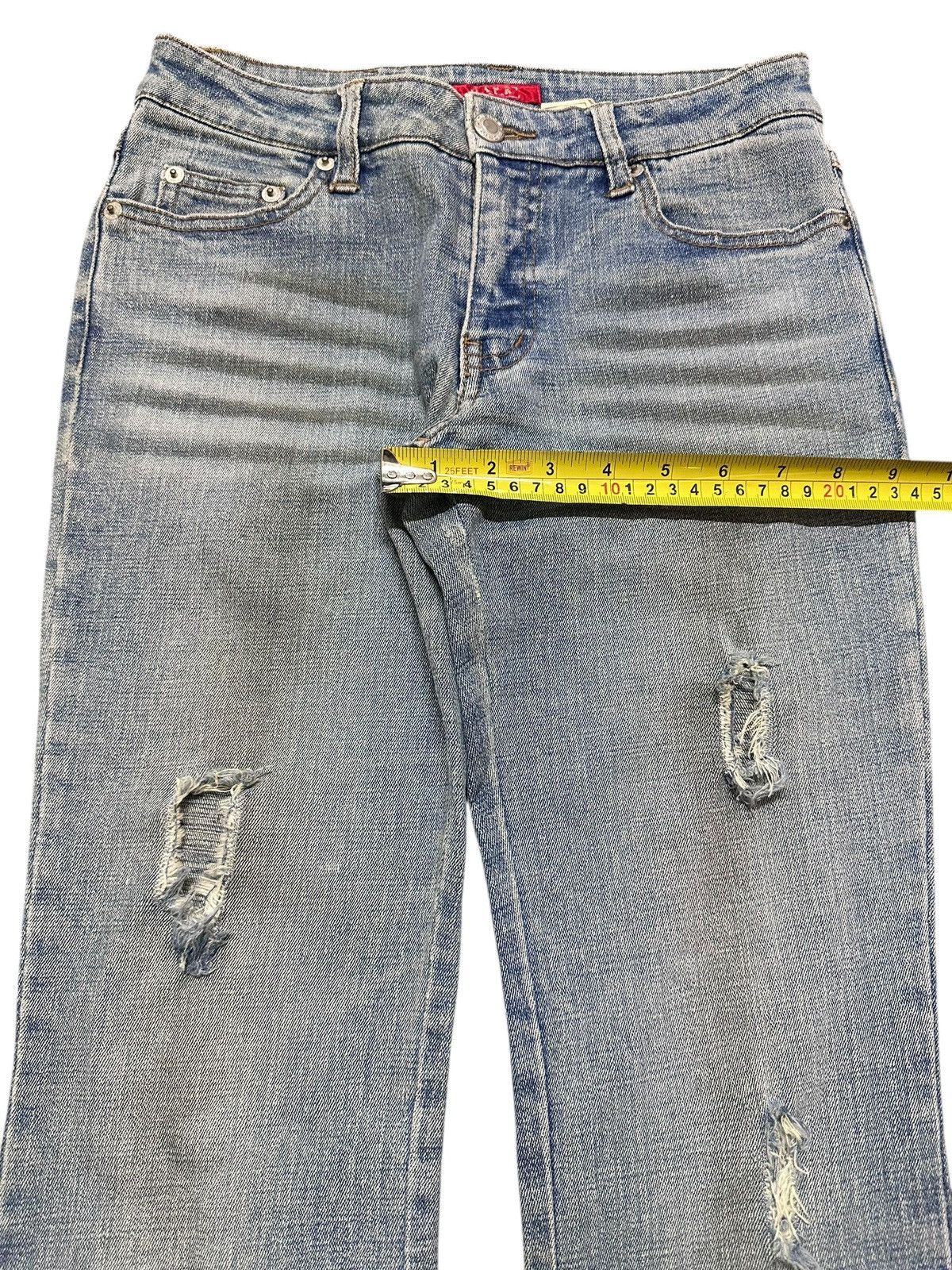 Japanese Brand Vintage Distressed Jeans With Bootcut Wideleg Style Faded Size US 28 / EU 44 - 14 Thumbnail