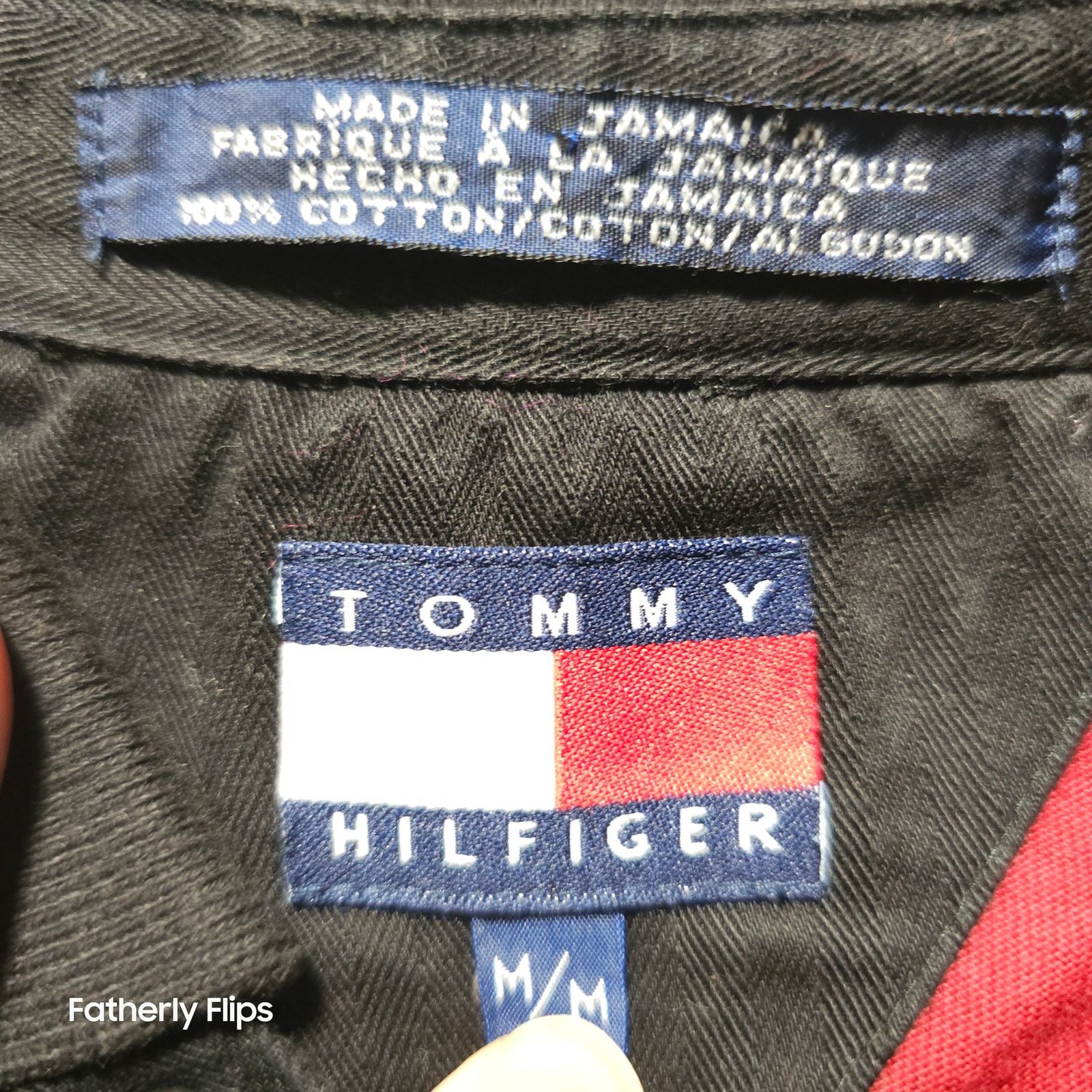 Tommy Hilfiger Tommy Hilfiger Red Black Plaid Polo Shirt Men's Medium Size US M / EU 48-50 / 2 - 2 Thumbnail
