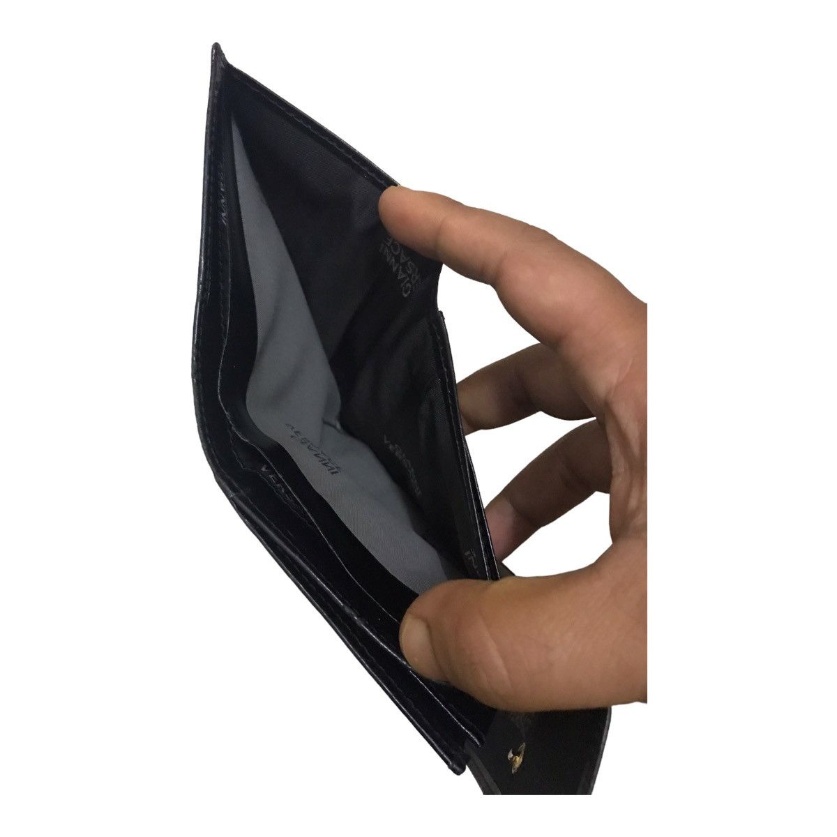 Versace Vintage Giani Versace Black Wallet Size ONE SIZE - 6 Thumbnail
