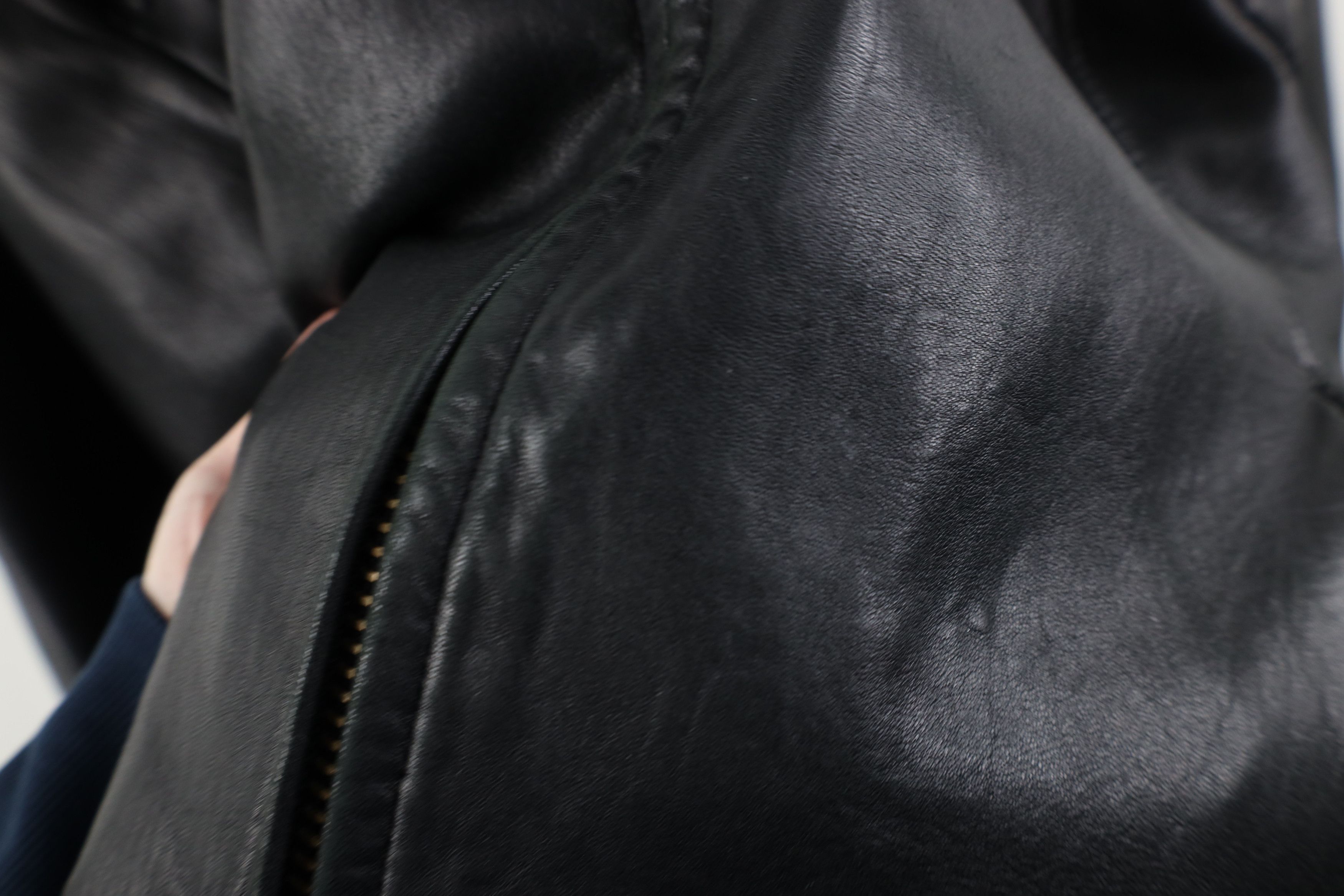 Vintage Vintage 90s Streetwear Soft Leather Full Zip Jacket Black Size US XL / EU 56 / 4 - 6 Thumbnail