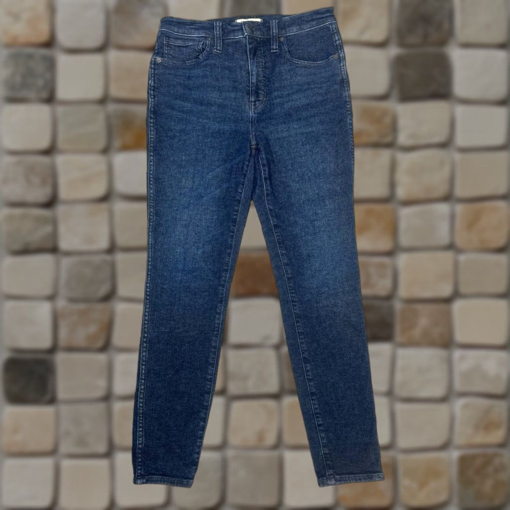 Madewell Madewell Jeans Womens 28 Blue Denim Cotton Stretch High Rise Skinny Leg 29x27 Size 28" / US 6 / IT 42 - 1 Thumbnail