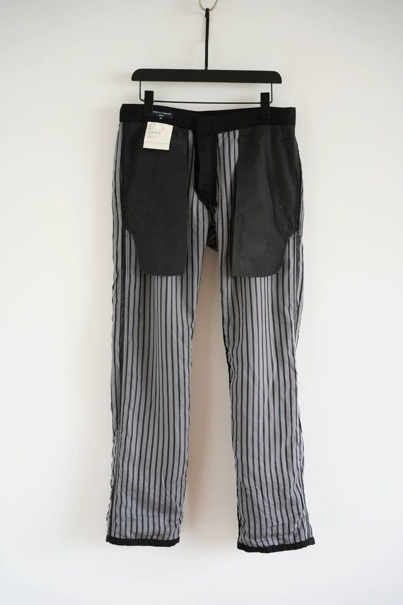 Comme des Garcons Comme des Garcons size m 05 SS striped lined trousers 2503 Size US 30 / EU 46 - 4 Thumbnail