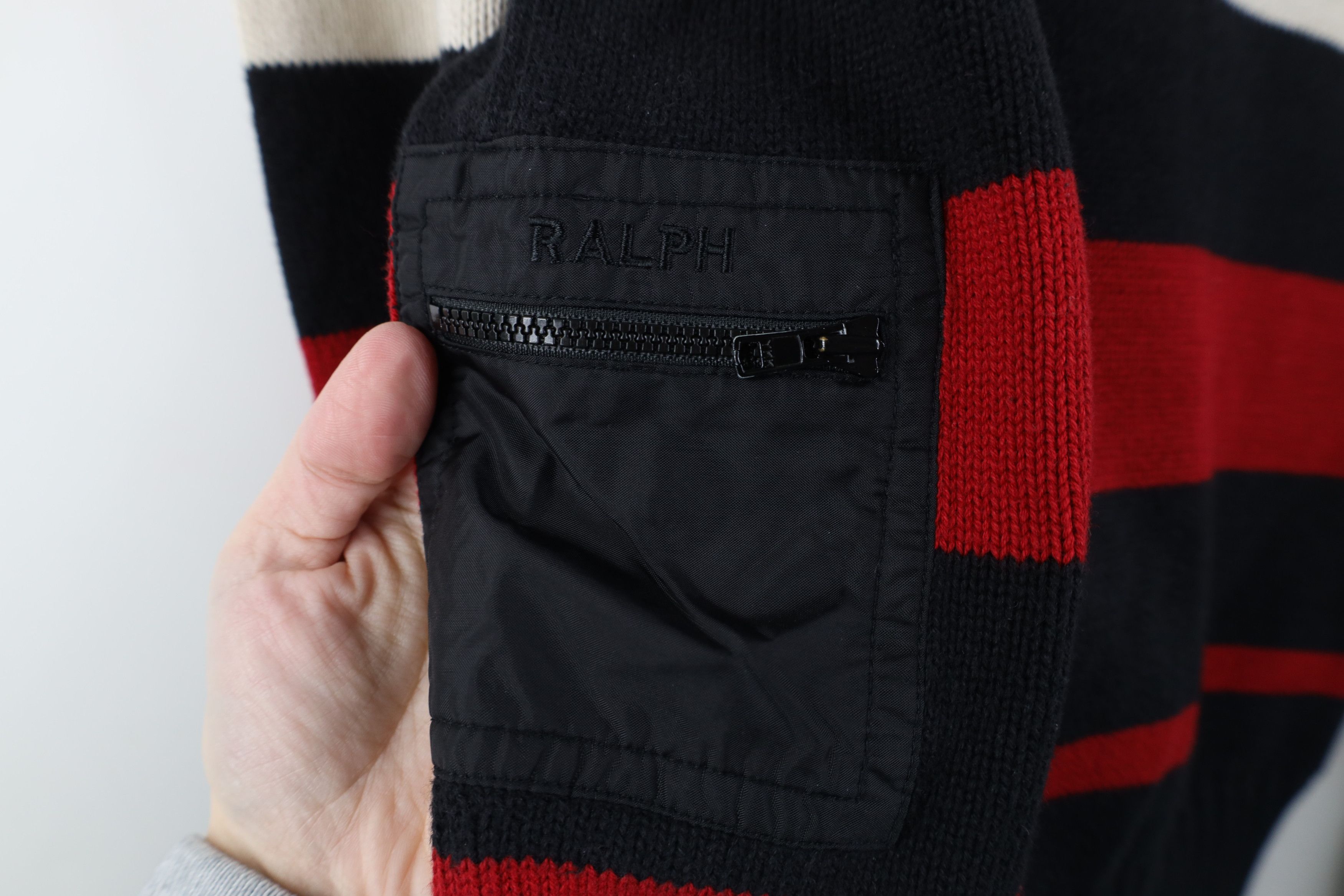 Polo Ralph Lauren Vintage 90s Ralph Lauren Striped Knit Turtleneck Sweater Size M / US 6-8 / IT 42-44 - 4 Thumbnail