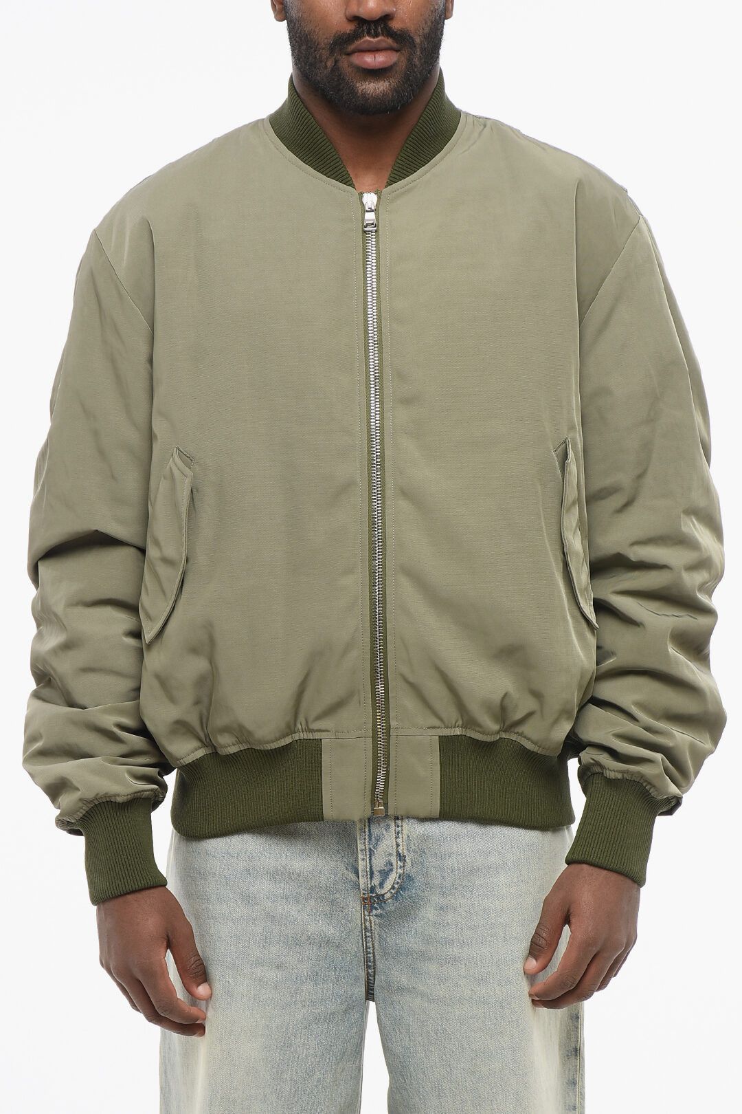 1989 STUDIO og1mm0725 Nylon Bomber Jacket in Military Green Size US XXL / EU 58 / 5 - 1 Thumbnail