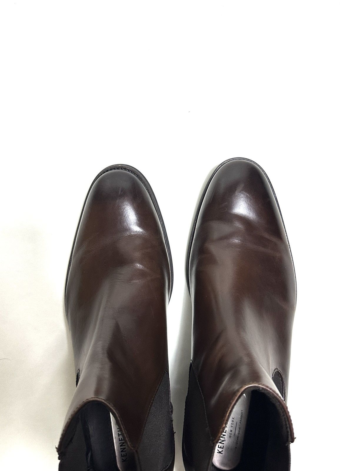 Kenneth Cole Kenneth Cole New York Mens Tully Leather Chelsea Boots Brown Size US 11.5 / EU 44-45 - 8 Thumbnail