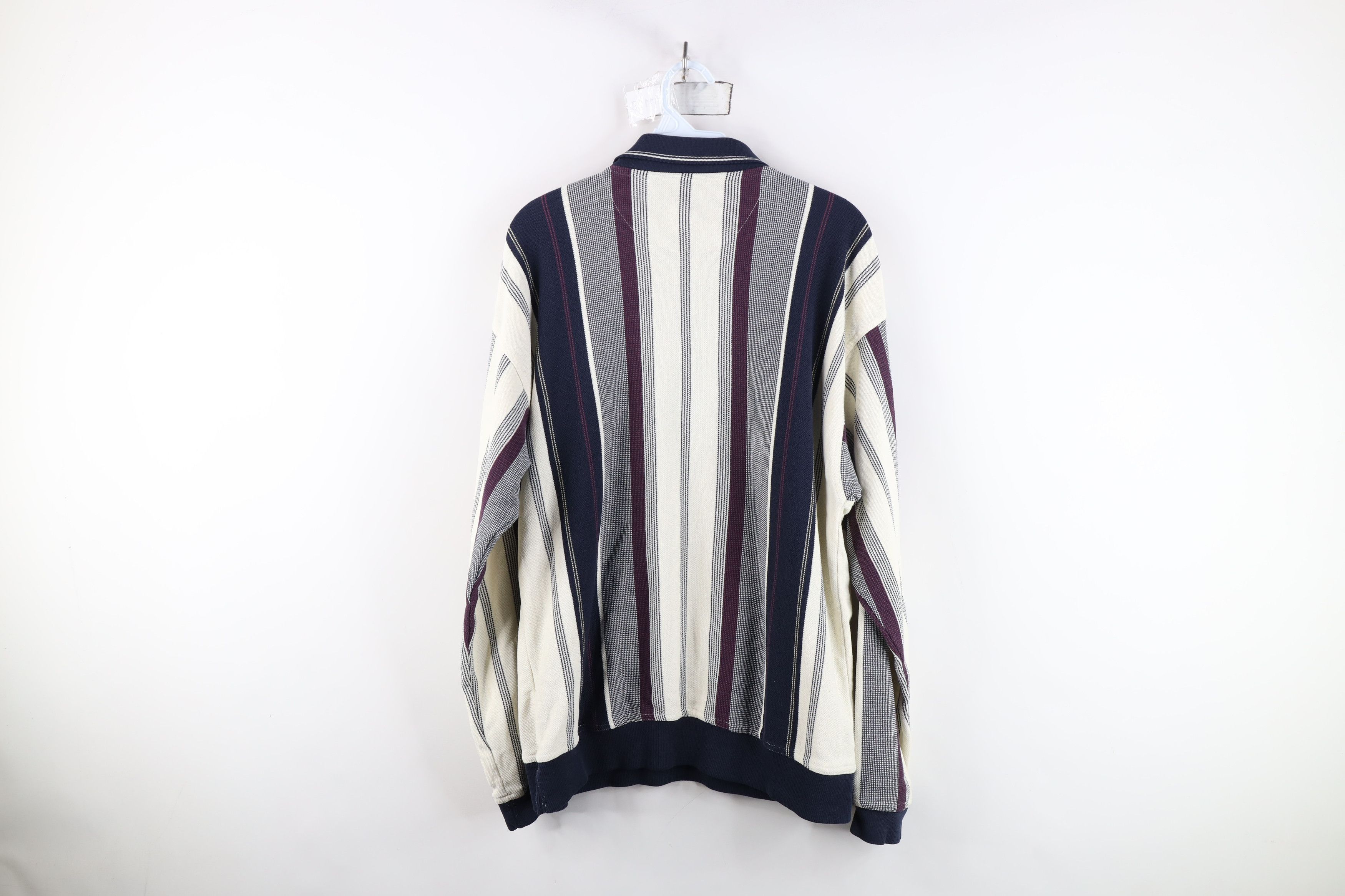 Vintage Vintage 90s Streetwear Knit Long Sleeve Pullover Polo Size US XL / EU 56 / 4 - 13 Thumbnail
