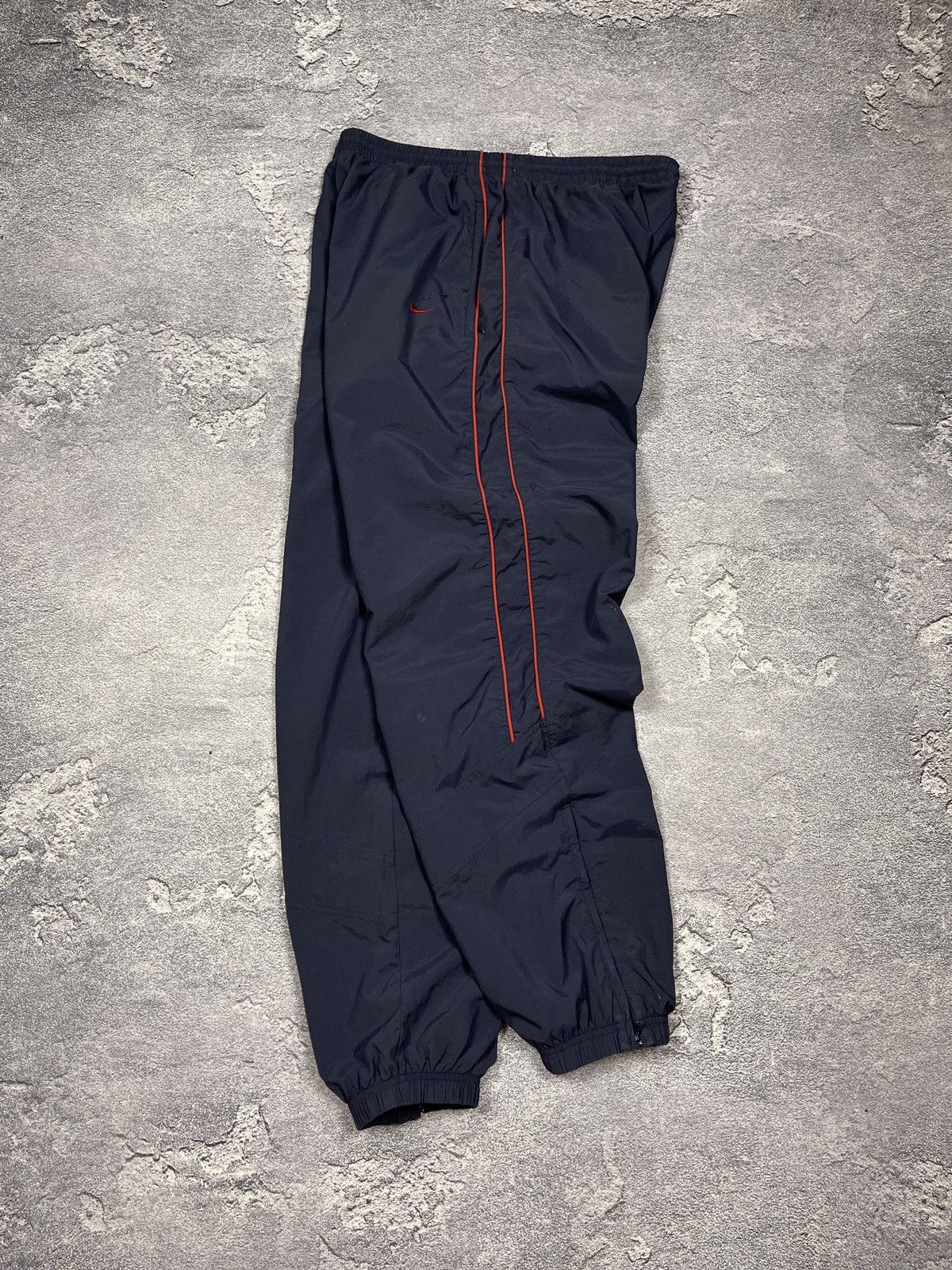 Nike × Vintage Vintage Nike Nylon Track Pants Striped 2000s Joggers Swoosh Size US 36 / EU 52 - 1 Thumbnail