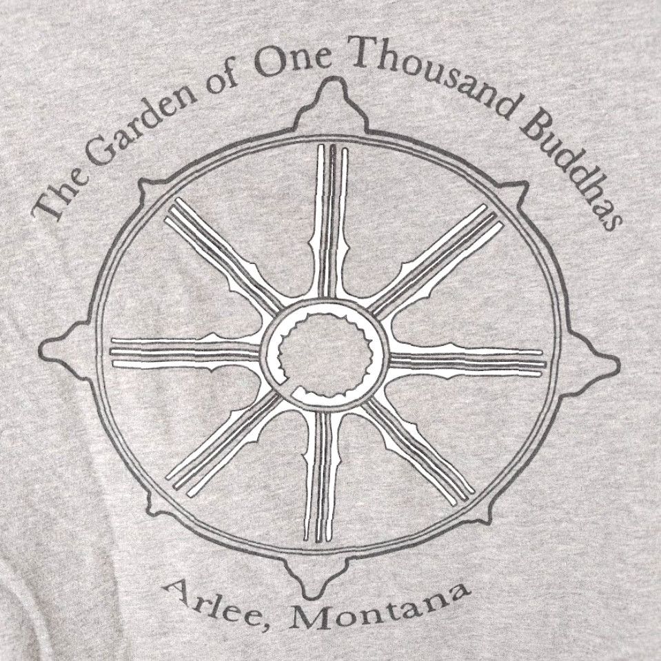 Vintage Garden Of One Thousand Buddhas T Shirt Mens Size Medium Gray Arlee Montana Size US M / EU 48-50 / 2 - 5 Thumbnail