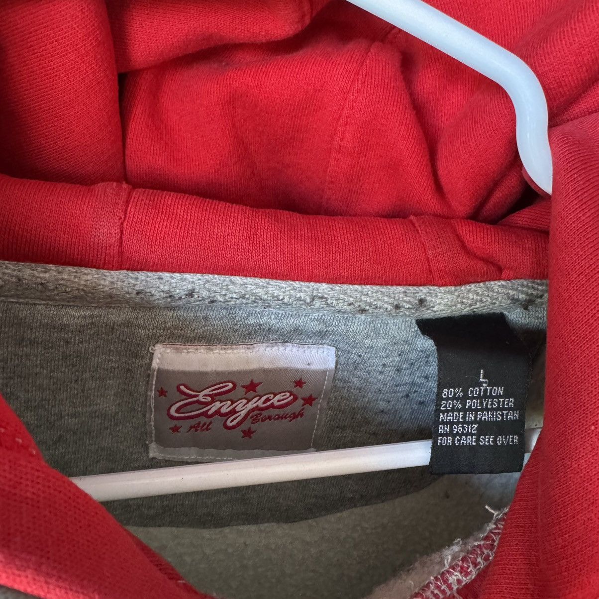 ENYCE Baggy Y2K Oversized Varsity Hoodie Skater Hiphop
