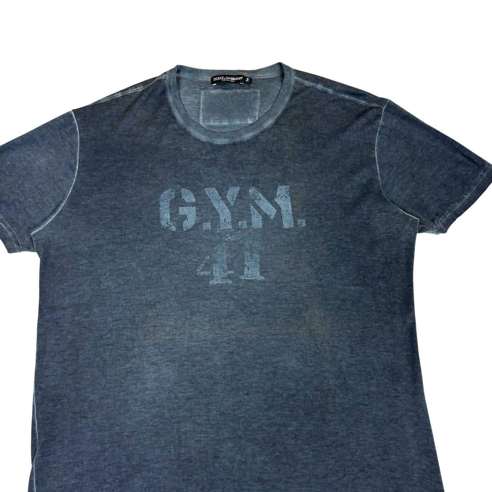 Dolce & Gabbana Rare Dolce & Gabbana Gym Edition Faded Washed Tee Shirt XL Size US XL / EU 56 / 4 - 2 Thumbnail