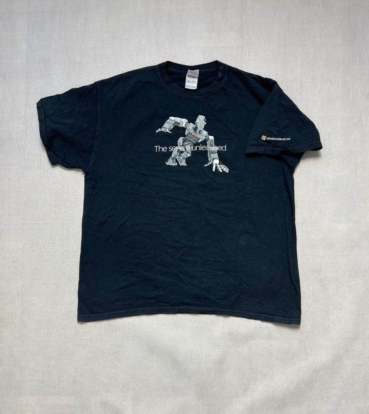 Microsoft × Vintage Tshirt Windows Server 2008 robot vintage microsoft Size US XL / EU 56 / 4 - 2 Thumbnail