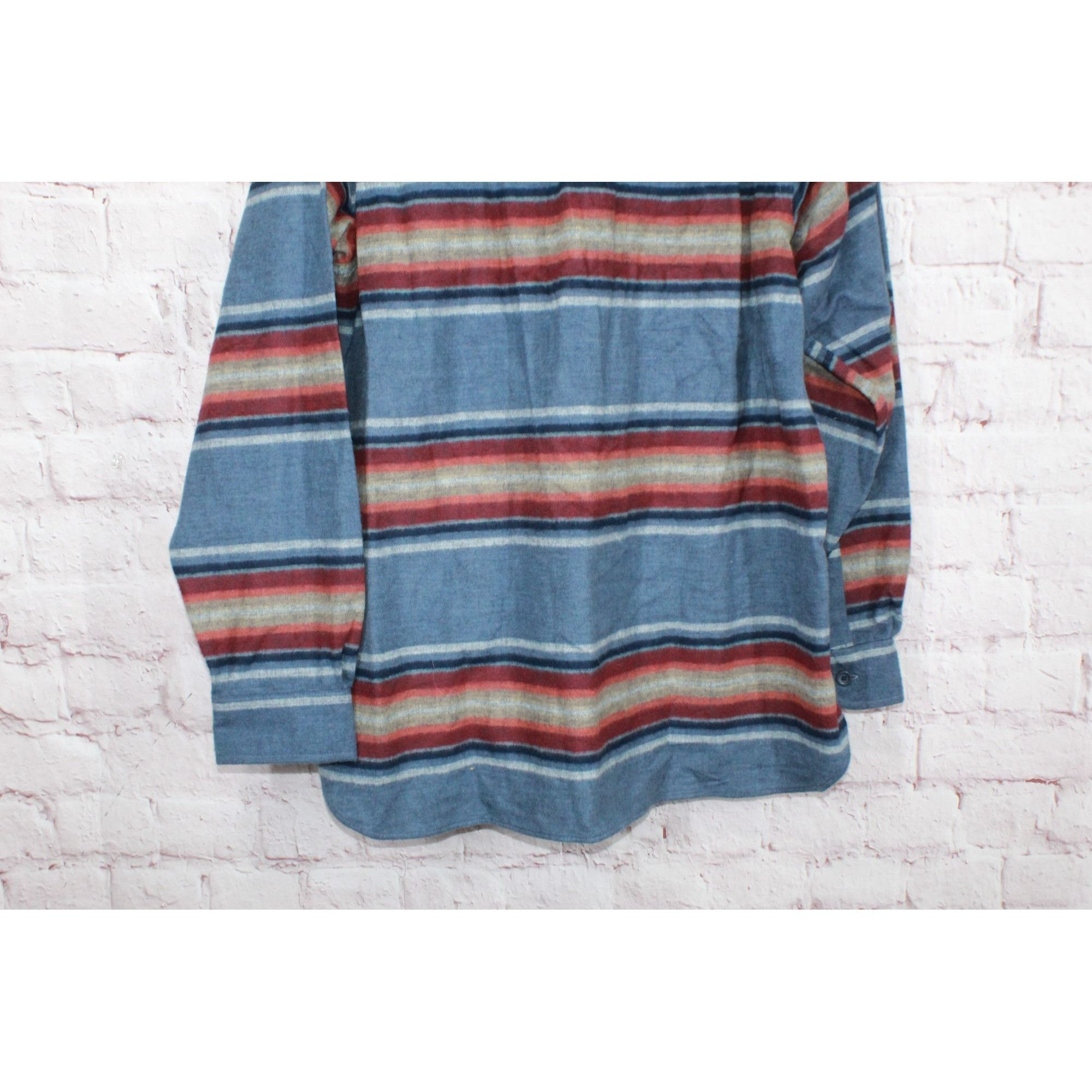 L.L. Bean LL Bean Men's Chamois Shirt Traditional Fit Stripe Rangeley Size US L / EU 52-54 / 3 - 5 Thumbnail