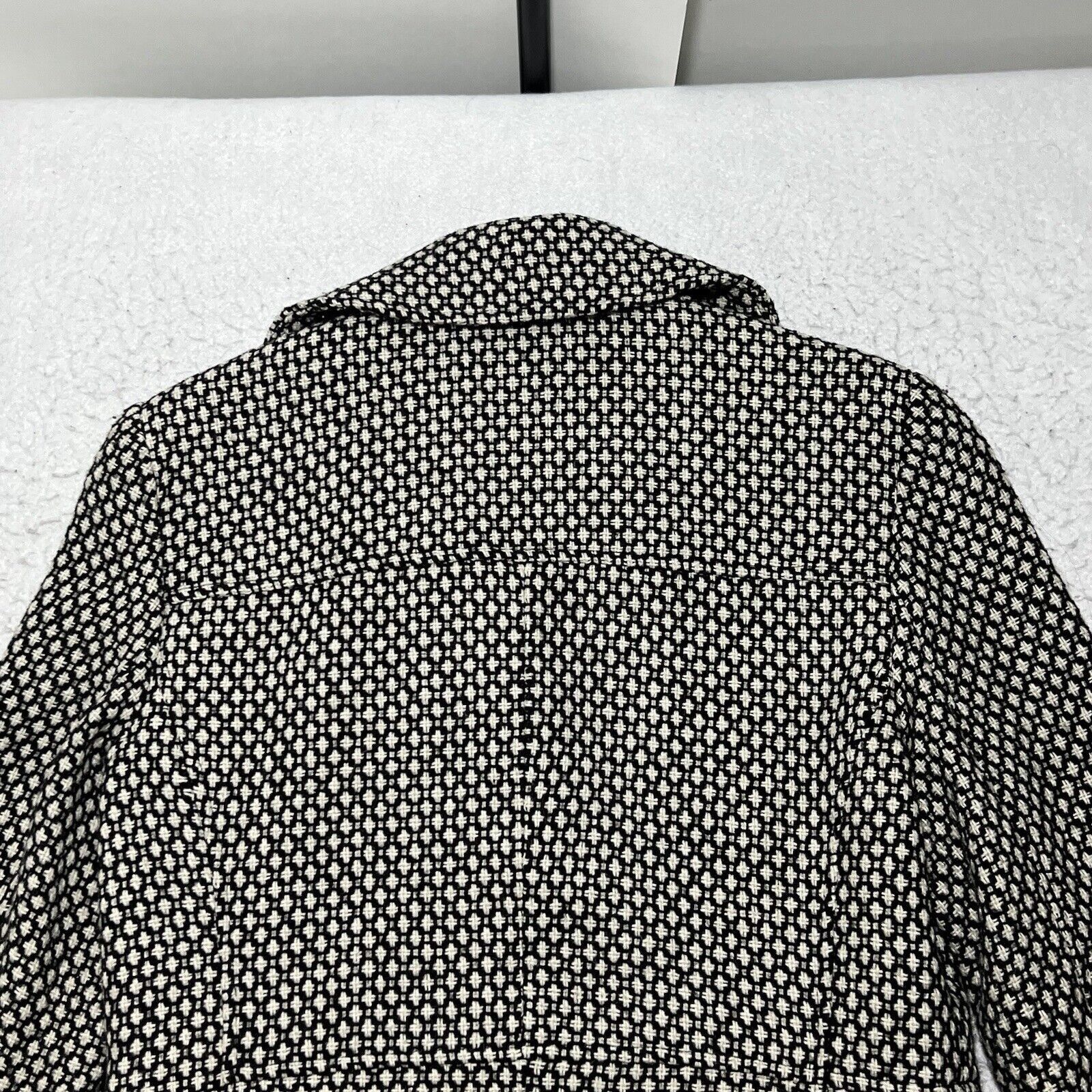 Macys Charter Club Wool Blend Tweed Double Breasted Blazer Jacket Size S / US 4 / IT 40 - 11 Thumbnail