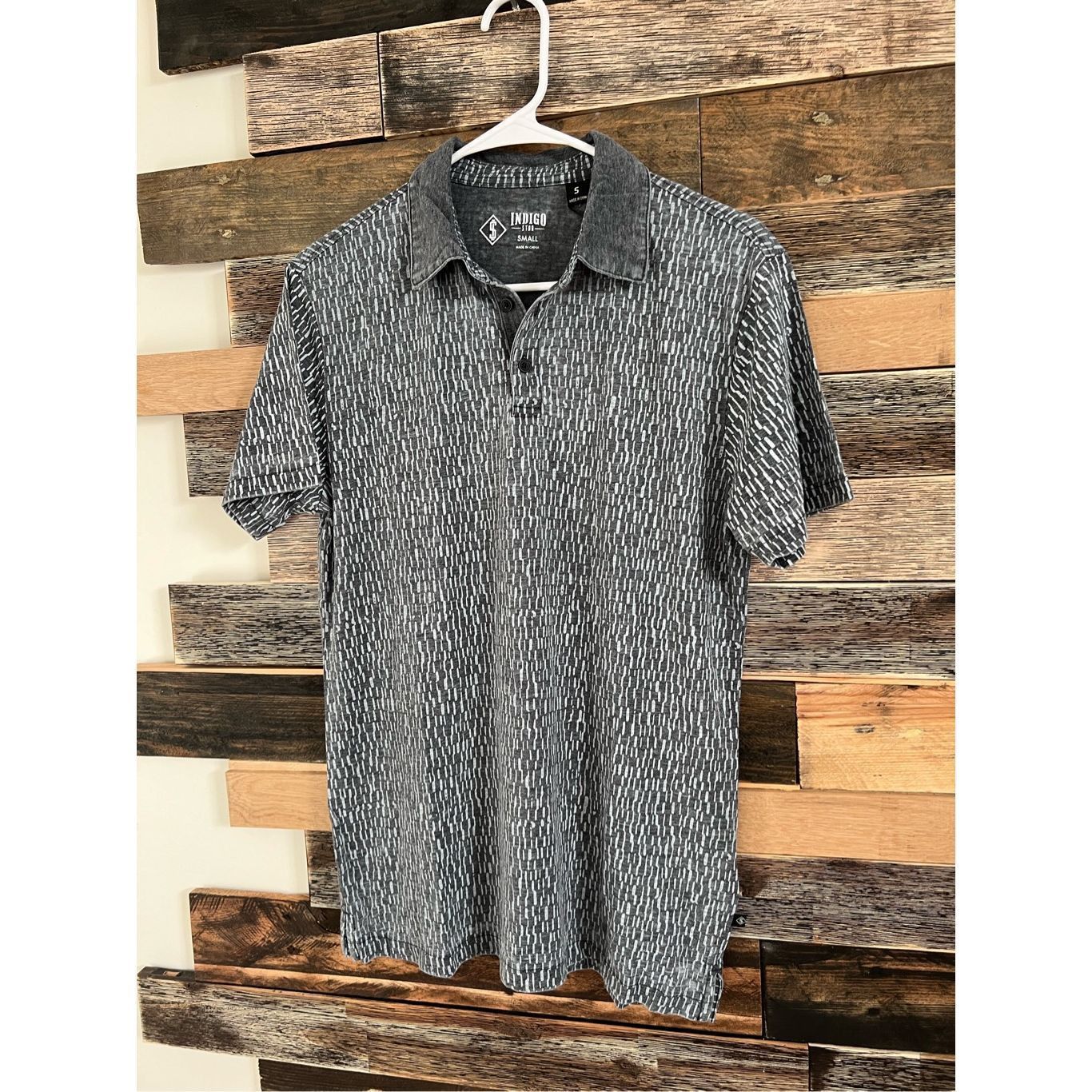 Indigo Indigo Star NWT Heather Black Short Sleeve Polo Shirt Men's Size US S / EU 44-46 / 1 - 1 Thumbnail