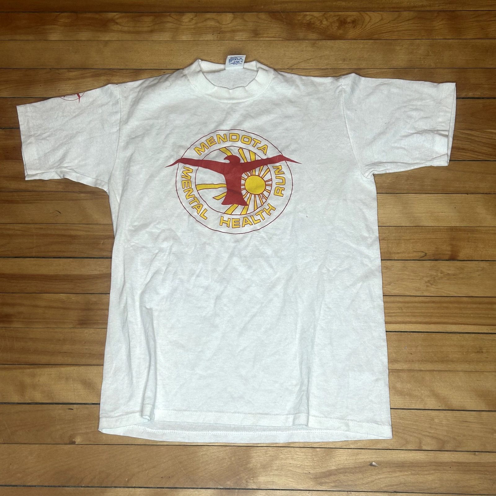 Vintage Vintage 90s Mendota Mental Health Run Medium T-Shirt Size US M / EU 48-50 / 2 - 2 Thumbnail