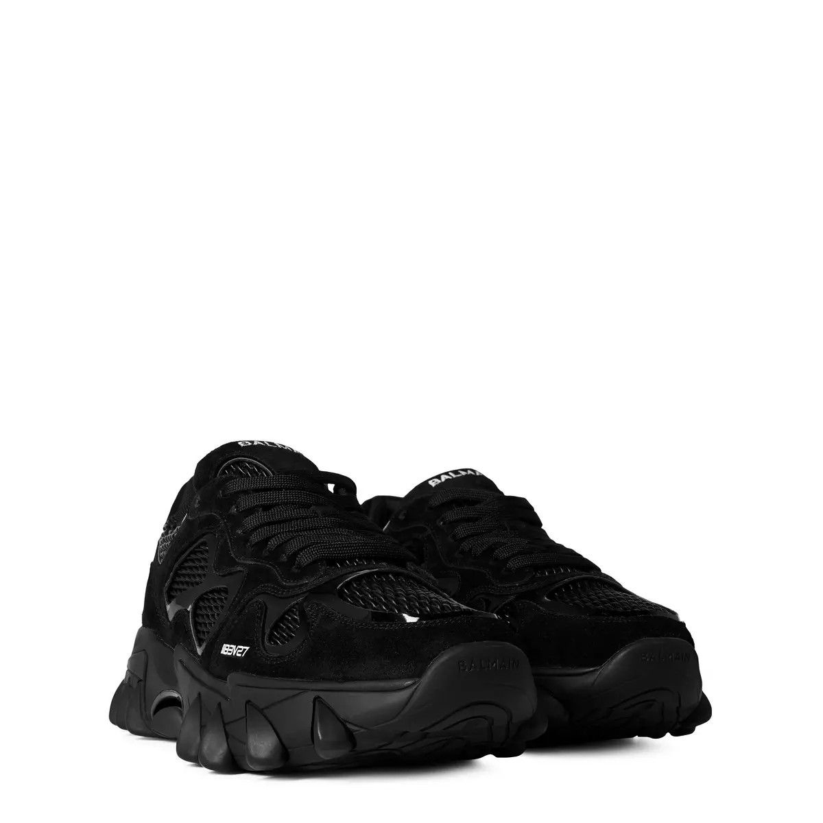 Balmain o1s1wg110425 B-East Low-Top Sneakers in Black Size US 11 / EU 44 - 4 Thumbnail