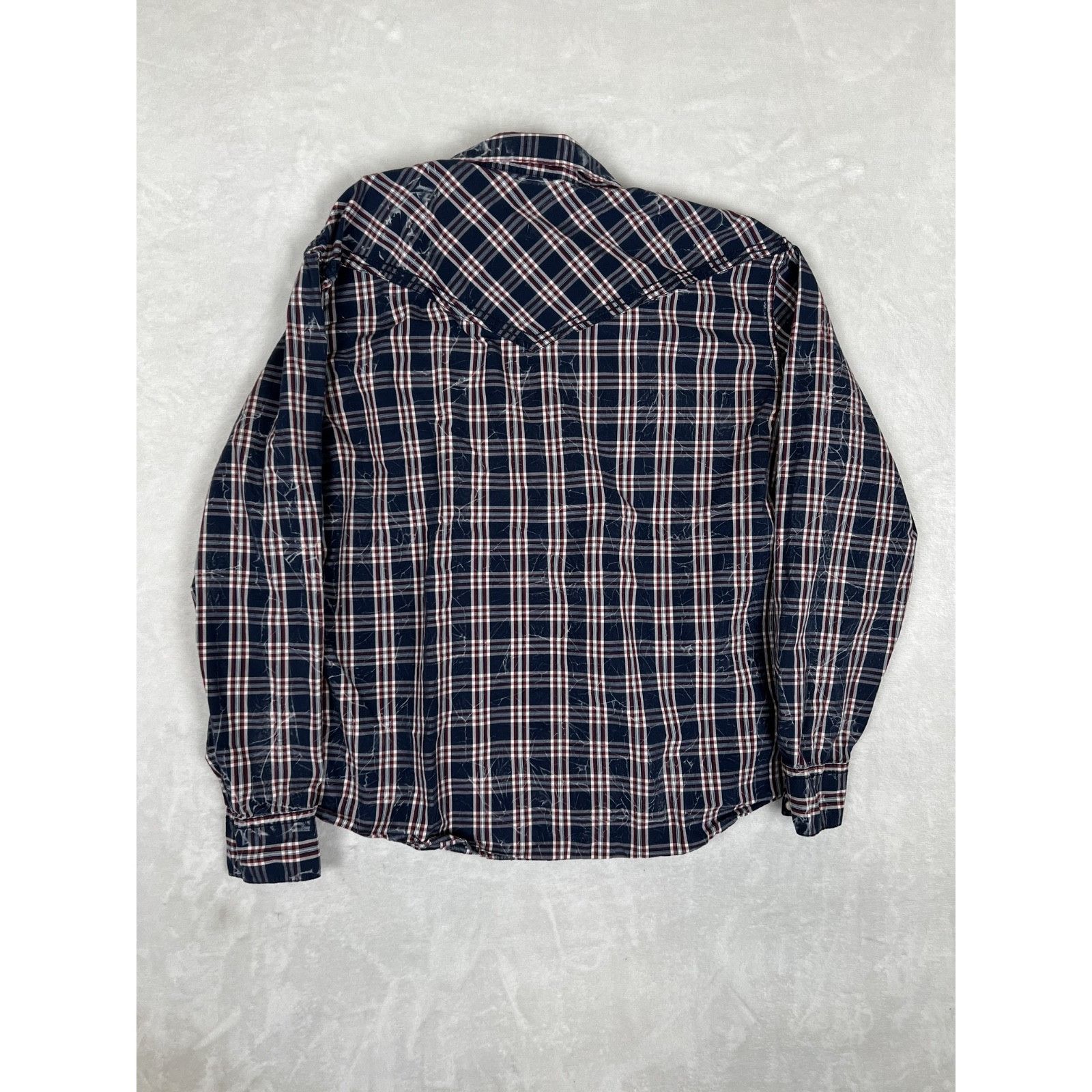 Other Moonshine Spirit Shirt Mens Large Blue Plaid Western Snap Fr Size US L / EU 52-54 / 3 - 7 Thumbnail