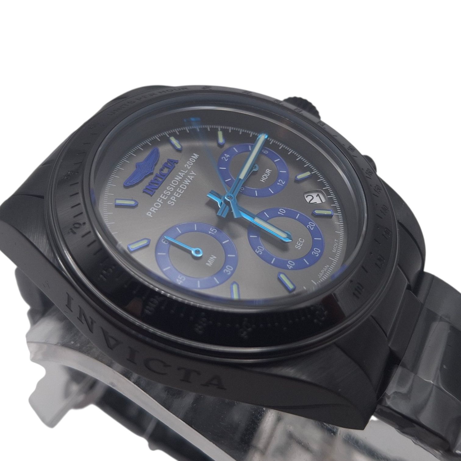 Invicta Invicta Speedway Torvane 39.5mm Black Chronograph 17313 Size 40 - 3 Thumbnail