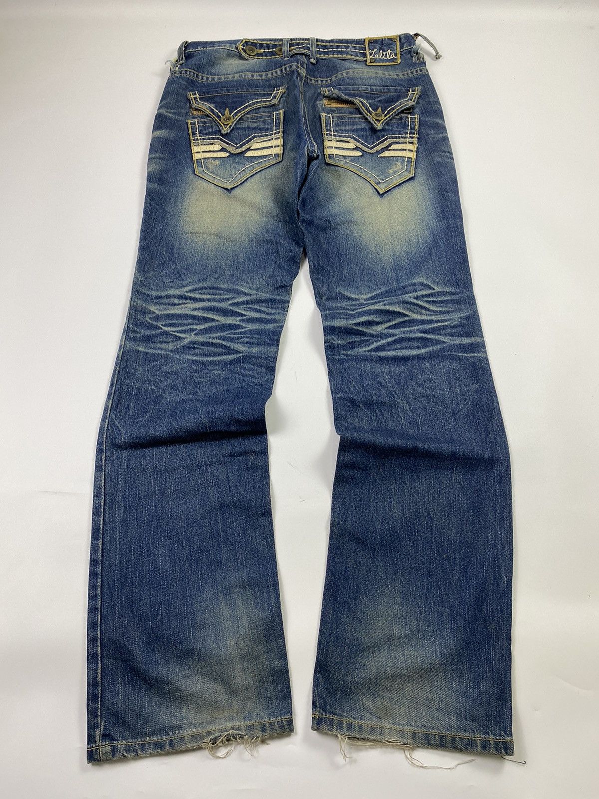 Isamu Katayama Backlash Lolita mudwash jeans pant japanese brand Size US 34 / EU 50 - 2 Thumbnail
