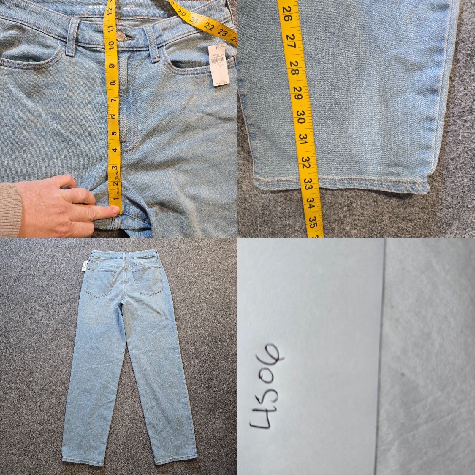 Old Navy Old Navy Jeans Womens 10 Tall Blue Wow Loose High Rise Straight Baggy Capsule 90s Womens Jeans Straight Baggy Blue Tall 33in Inseam Size 32" / US 10 / IT 46 - 8 Thumbnail