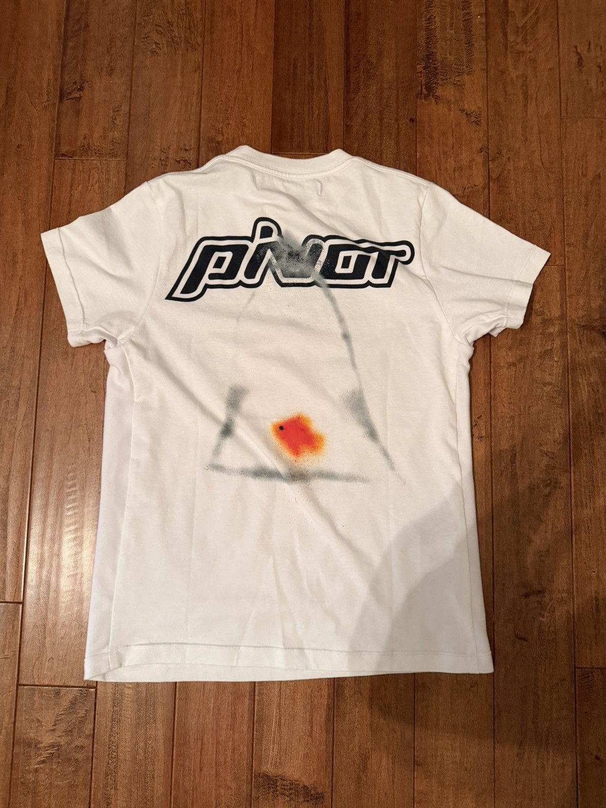 Off-White Off-White Pinot Pivot Fish Slim White Tee Size US XS / EU 42 / 0 - 7 Thumbnail