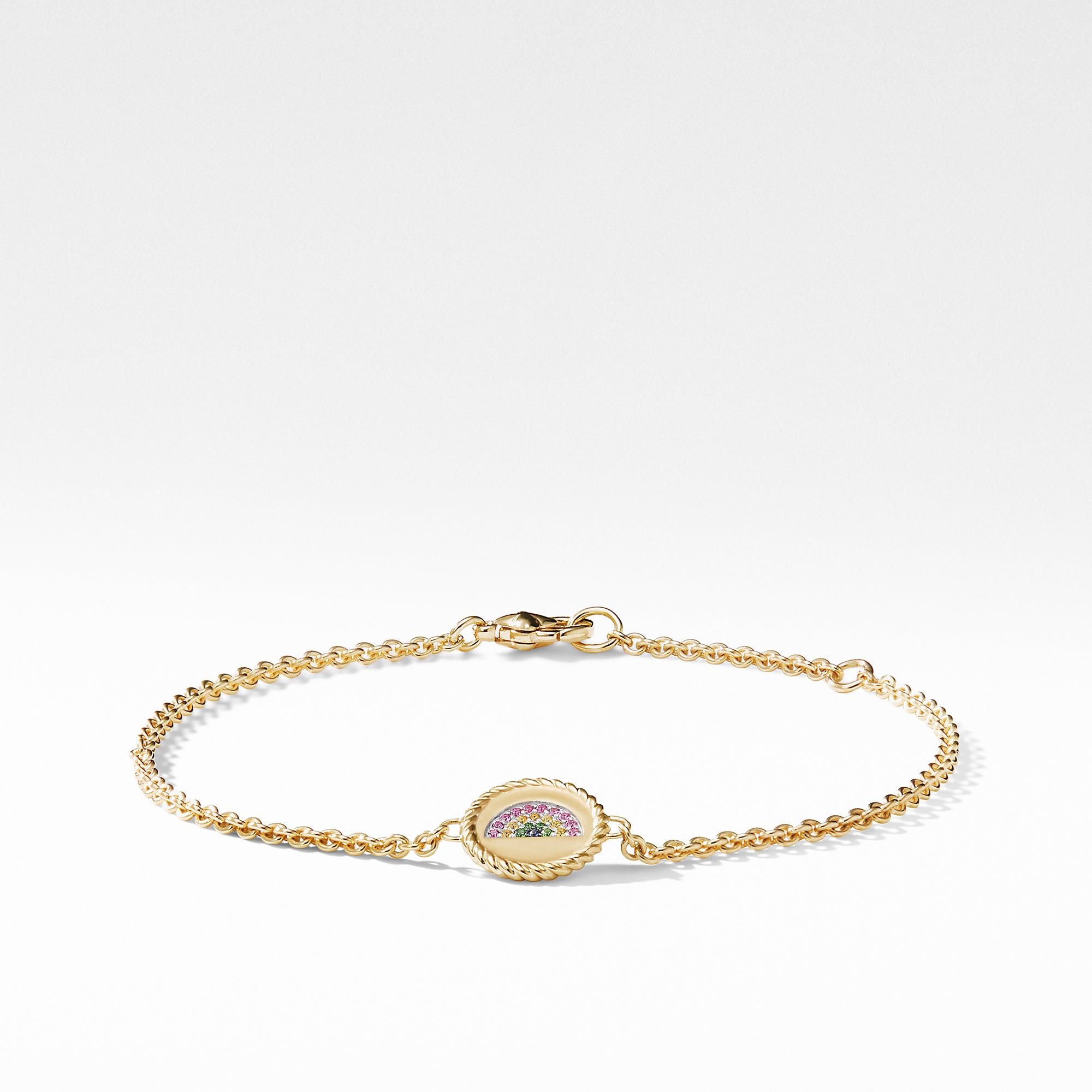 David Yurman o1w1db10325 Bracelet with Pink Sapphires in 18K Gold Size ONE SIZE - 1 Preview