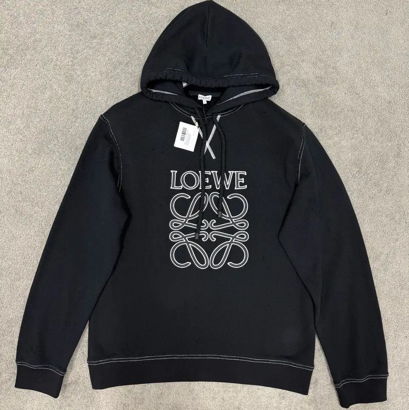 Loewe Loewe Black Cotton Men's Sweatshirt 0089 Size US L / EU 52-54 / 3 - 1 Thumbnail
