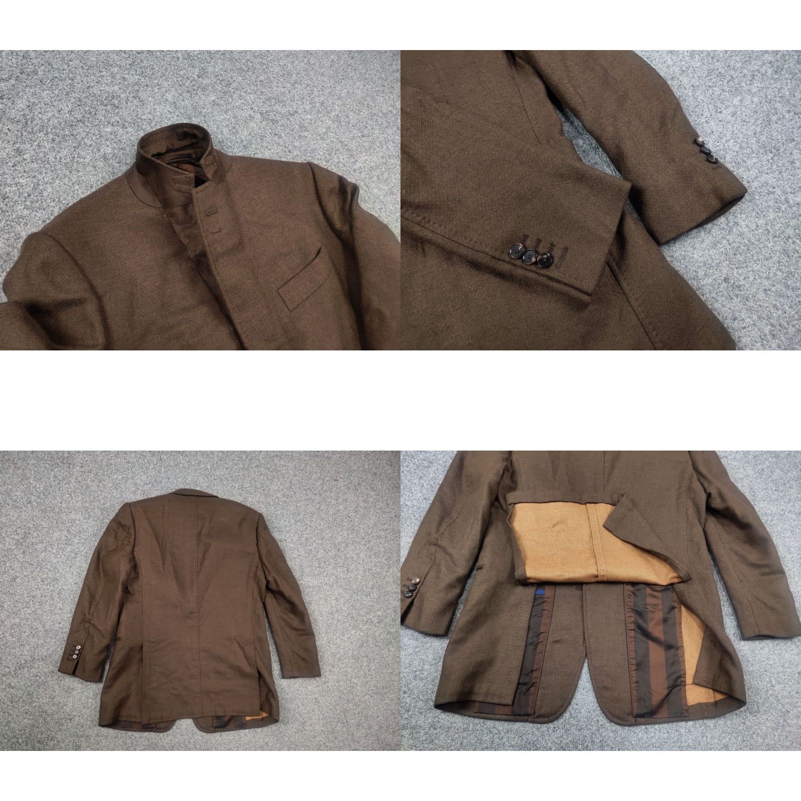 Pal Zileri Pal Zileri Blazer Jacket Sartoriale Italy Cashmere Silk Brown Classic 2 Button Size 42R - 8 Thumbnail