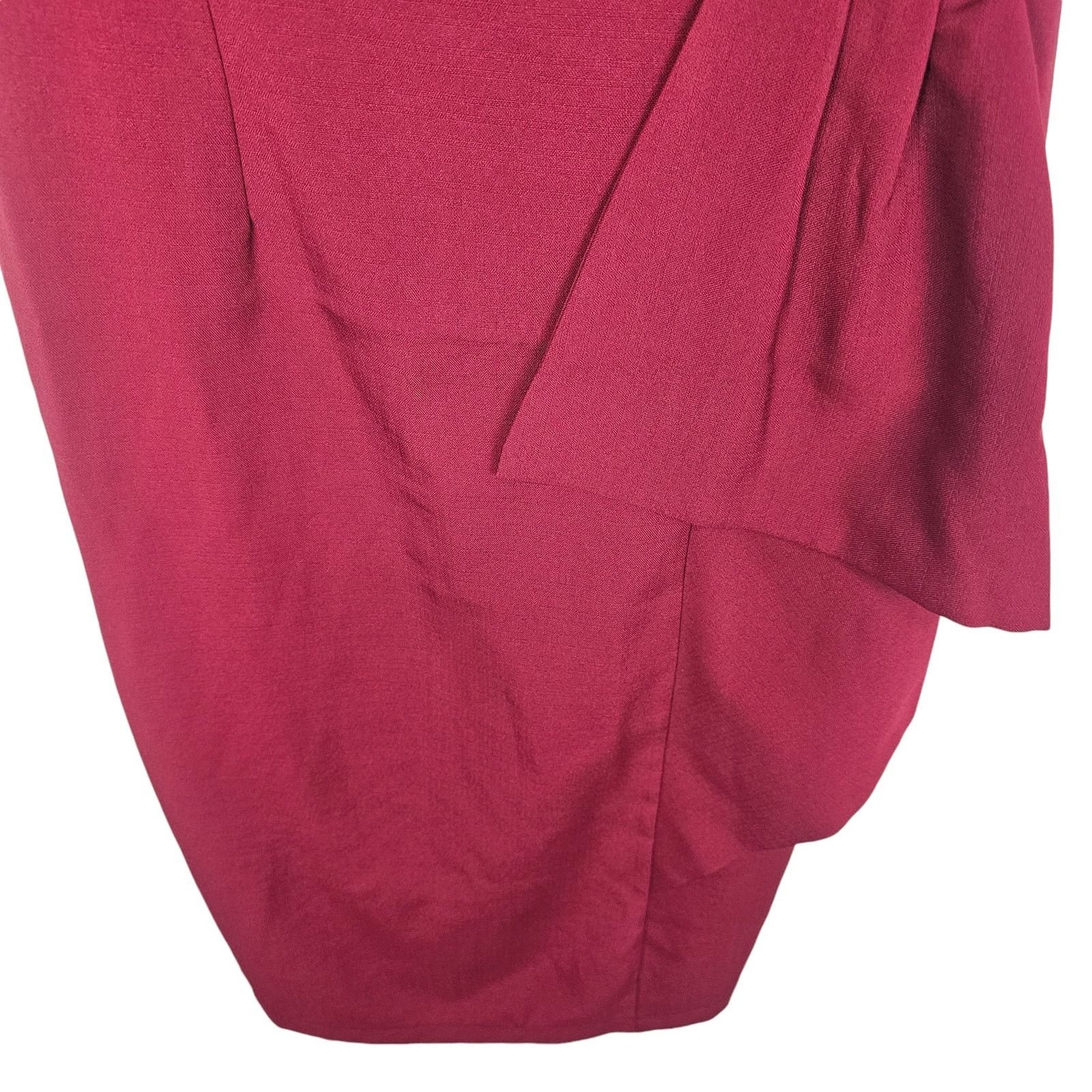 Voodoo Tactical Voodoo Vixen Womens Khloe Ruffle Pencil Dress Sz M Burgundy Size M / US 6-8 / IT 42-44 - 5 Thumbnail
