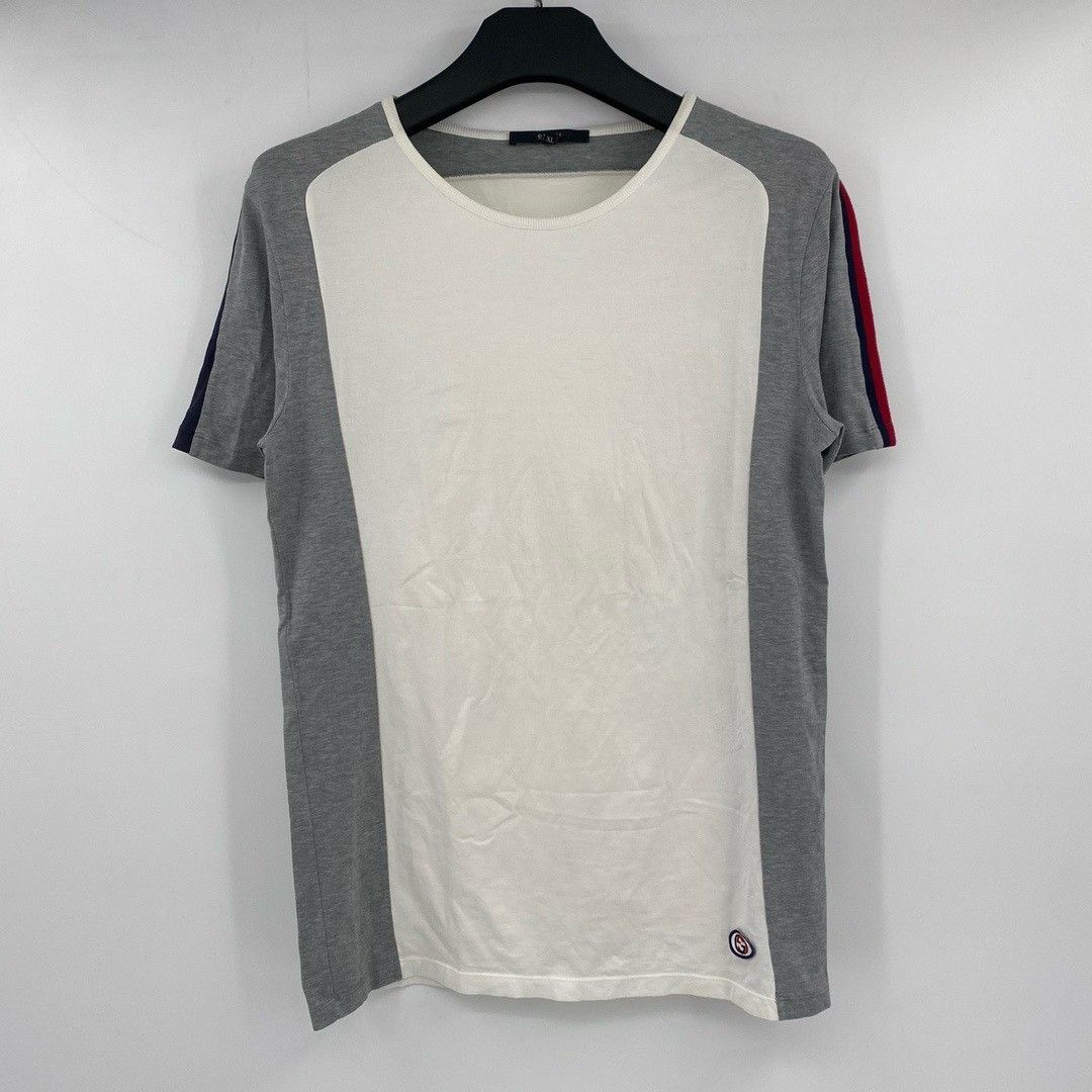 Gucci Gucci hem double G badge color block short sleeves Nextarro Size US XL / EU 56 / 4 - 1 Thumbnail