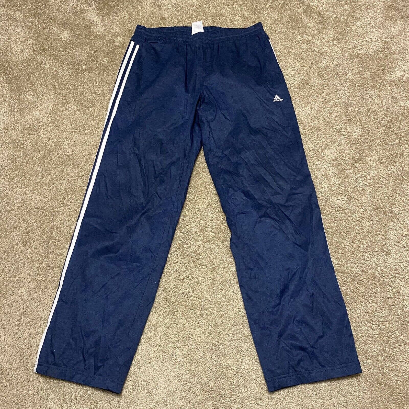 Adidas Adidas Climaproof Athletic Pants 3 Stripes Zip Men's Large | Grailed