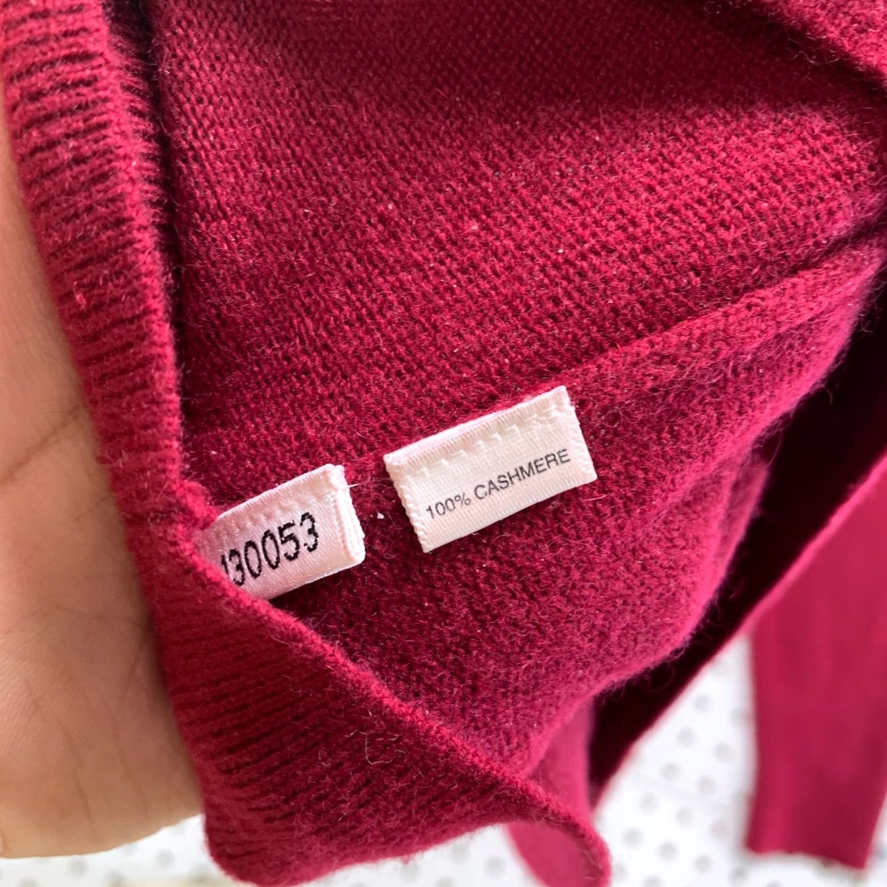 Ann Taylor Ann Taylor 100% Cashmere Sweater Womens M Red V-Neck Pullover Soft Cozy Work Size M / US 6-8 / IT 42-44 - 3 Thumbnail