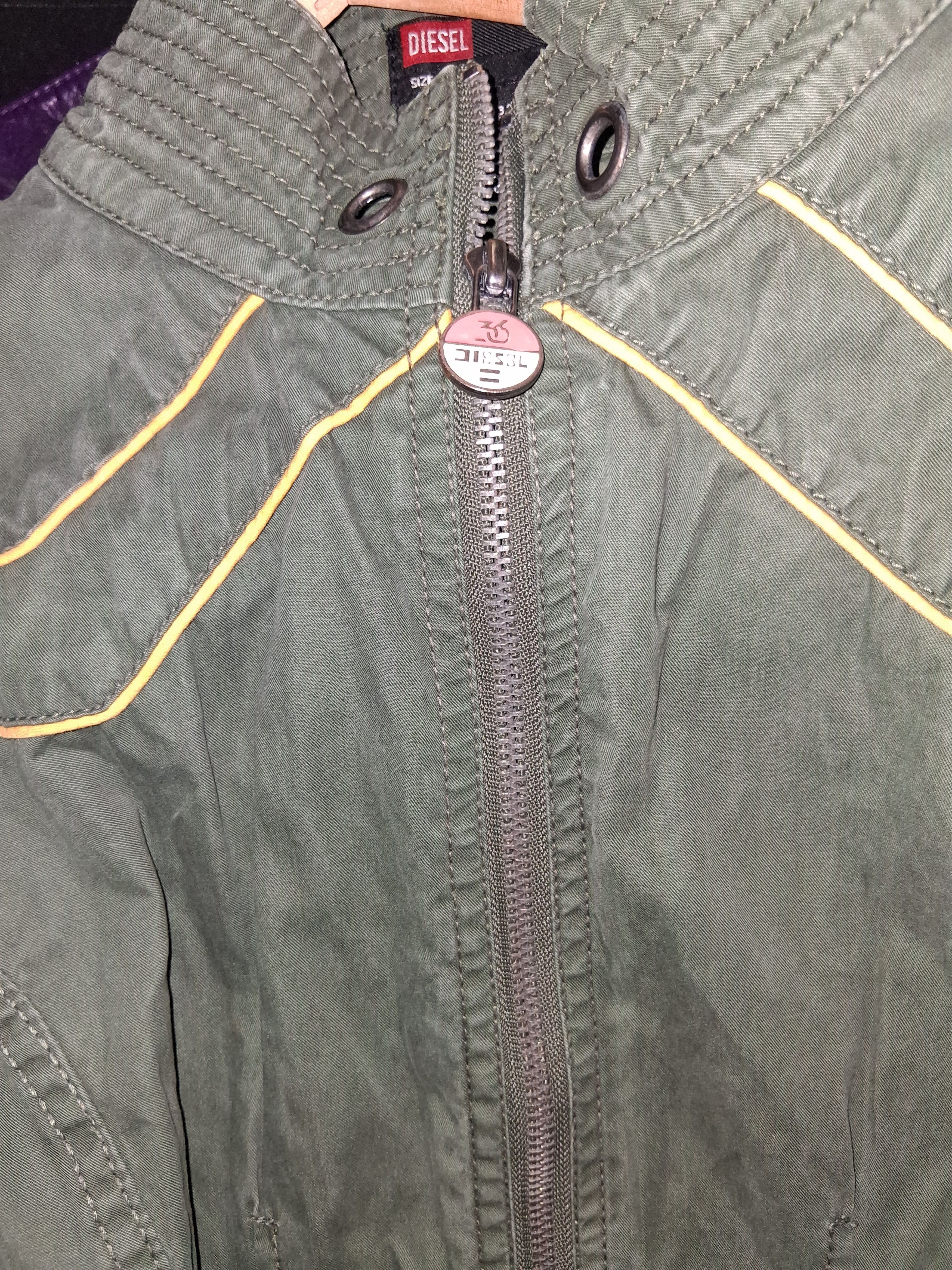 Diesel RARE Vintage DIESEL Y2K Military Utility Zip Jacket Dress Size M / US 6-8 / IT 42-44 - 4 Thumbnail