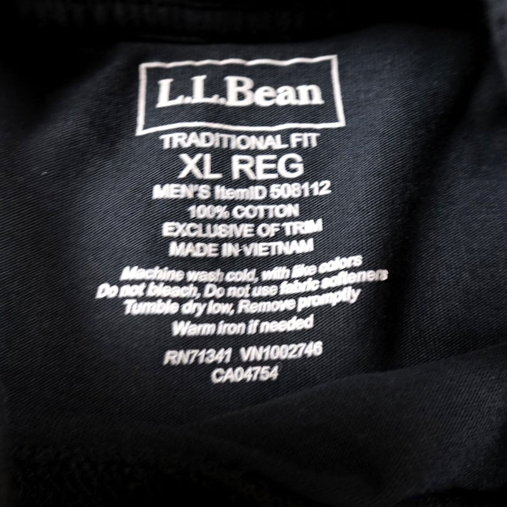 Vintage LL Bean Shirt Mens XL Black Mock Neck Long Sleeve Outdoor Hiking Trail Size US XL / EU 56 / 4 - 4 Thumbnail