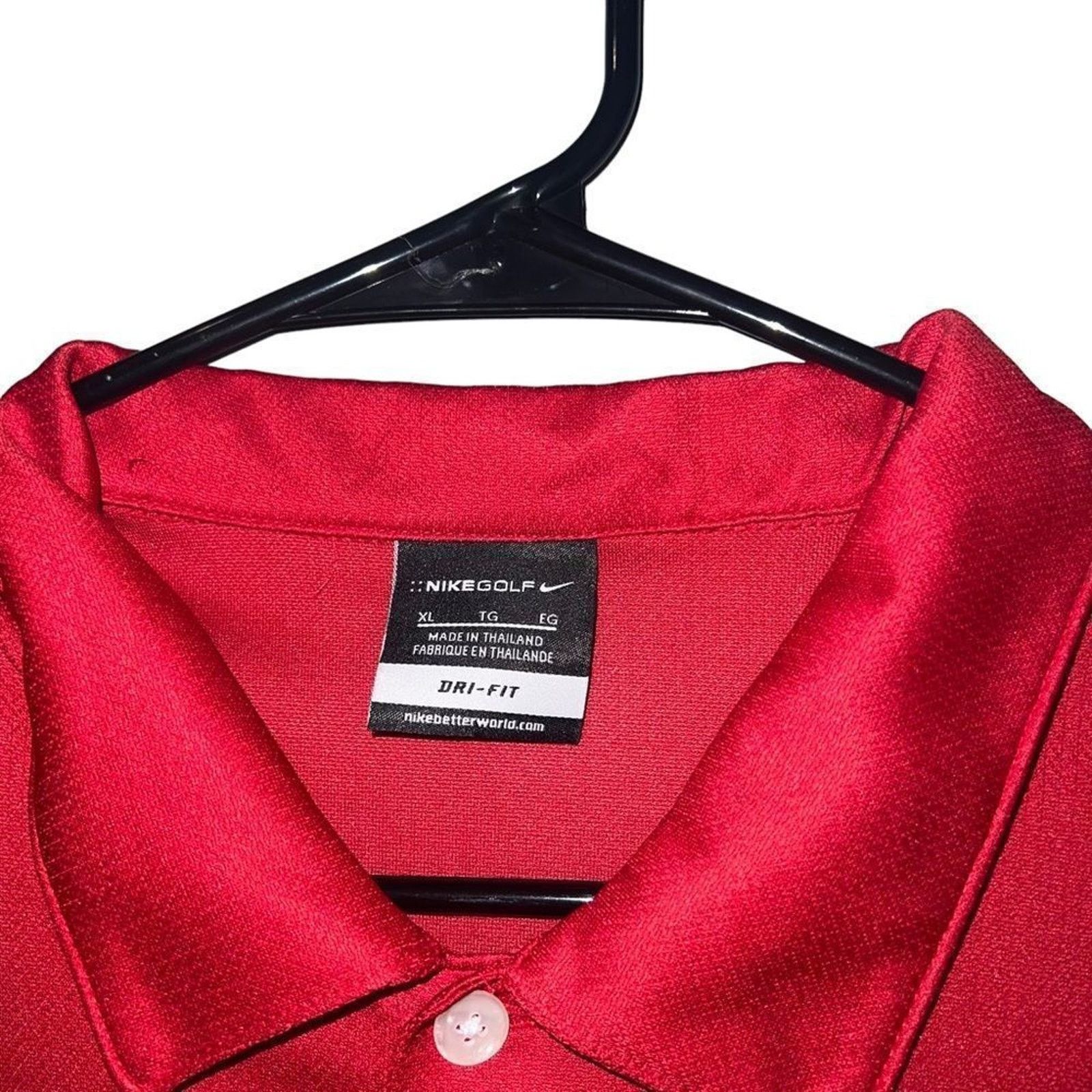Nike Nike Golf Dri-FIT Polo Shirt Mens XL Red Ohio State Medicine Size US XL / EU 56 / 4 - 5 Thumbnail