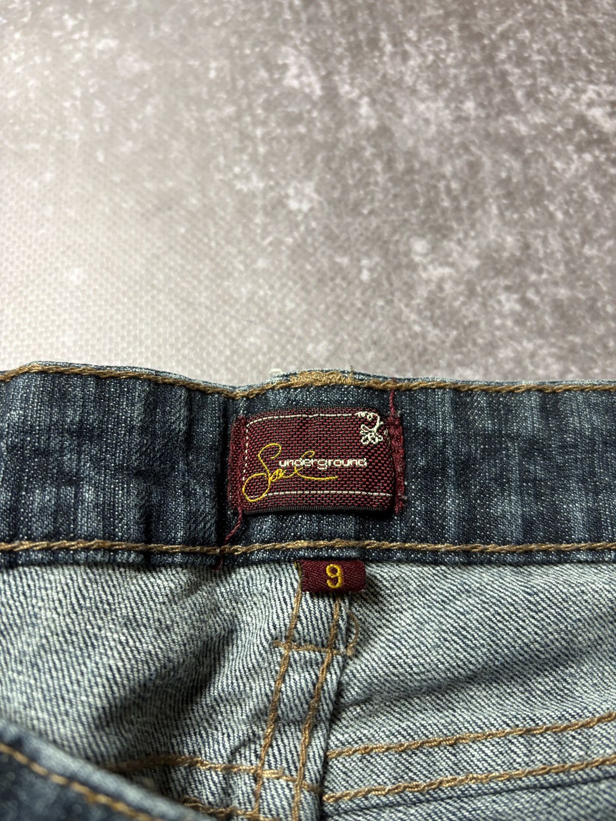 Hysteric Glamour FLARED VINTAGE Y2K velvet Jeans if six was nine style Size US 31 - 4 Thumbnail