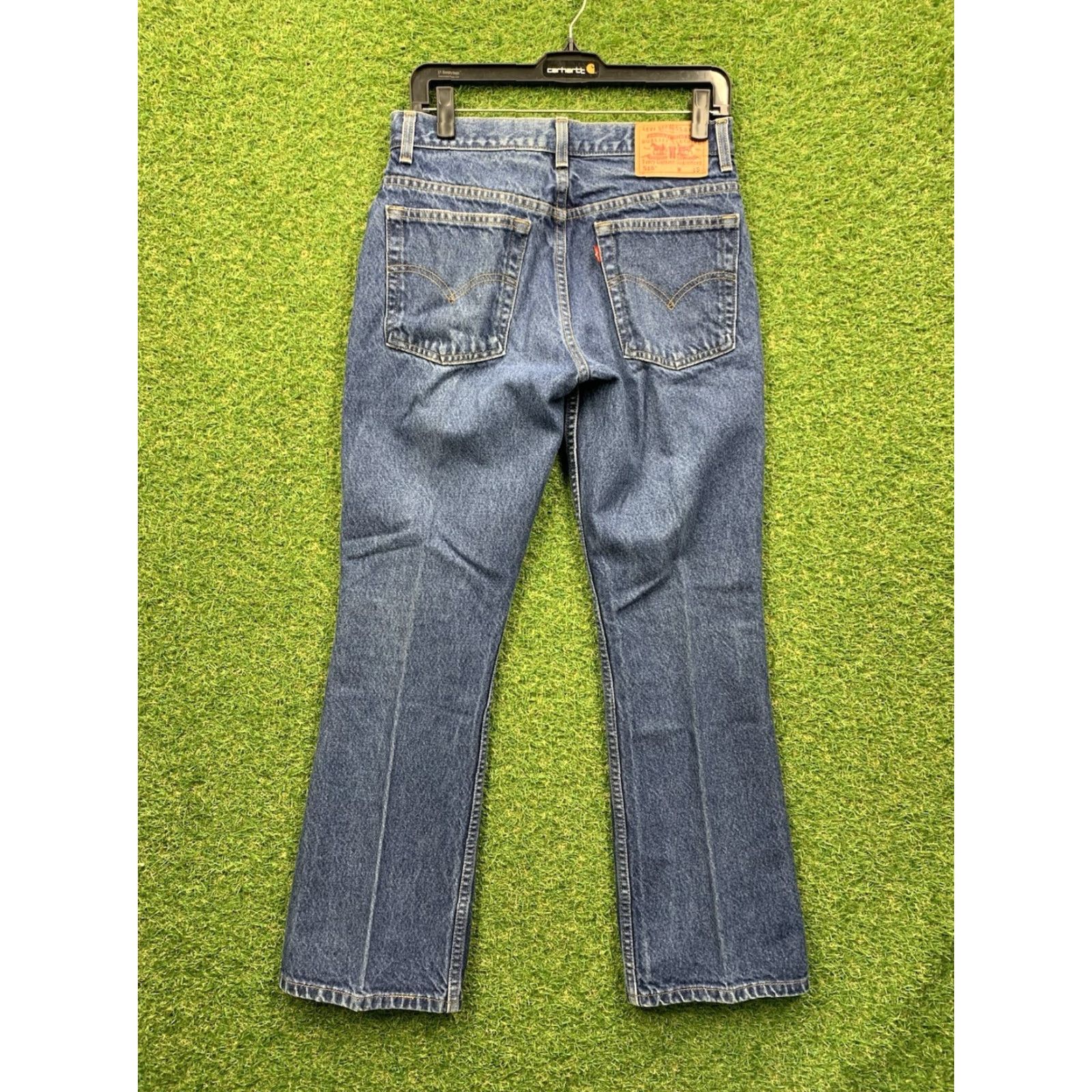 Levi's VINTAGE Levi's 515 Jeans Womens Regular Bootcut 8 Short Blue Denim 5-Pocket Pockets Zip Fly 100% Cotton USA Size 30" / US 8 / IT 44 - 6 Thumbnail