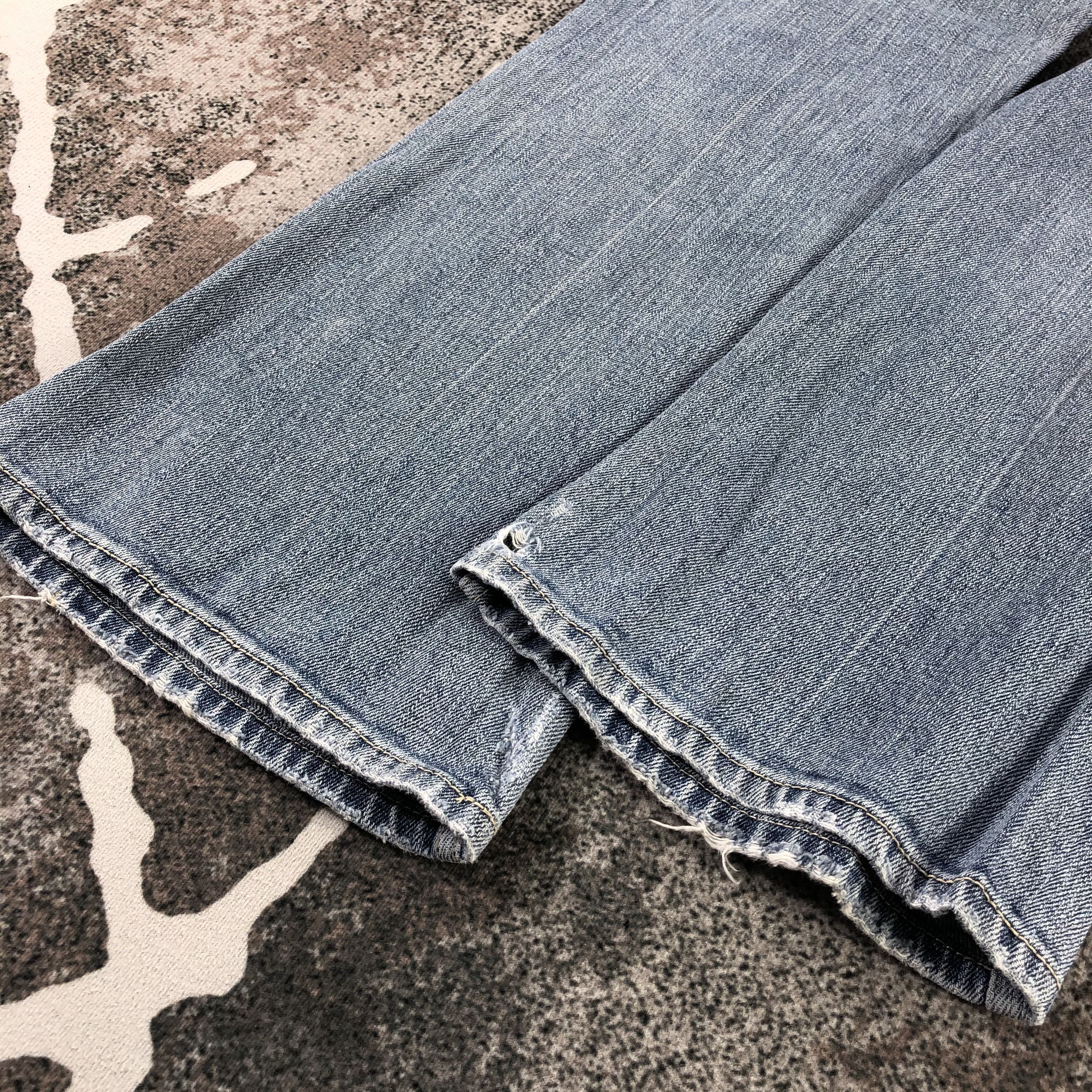 Gap GAP Bush Pants Medium Wash Flare Denim KJ1321 Size US 30 / EU 46 - 5 Thumbnail