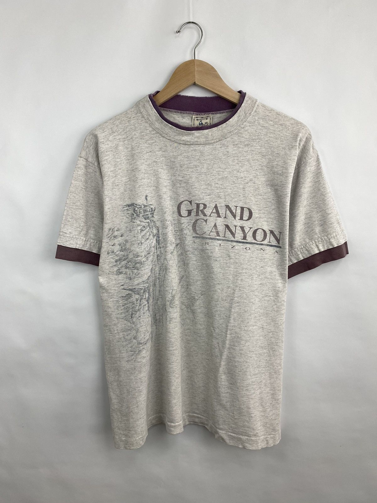 Cowboy Equipment 🇺🇸 Vintage 1990 Grand Canyon Arizona USA Rare Retro t-shirt Size US L / EU 52-54 / 3 - 3 Thumbnail