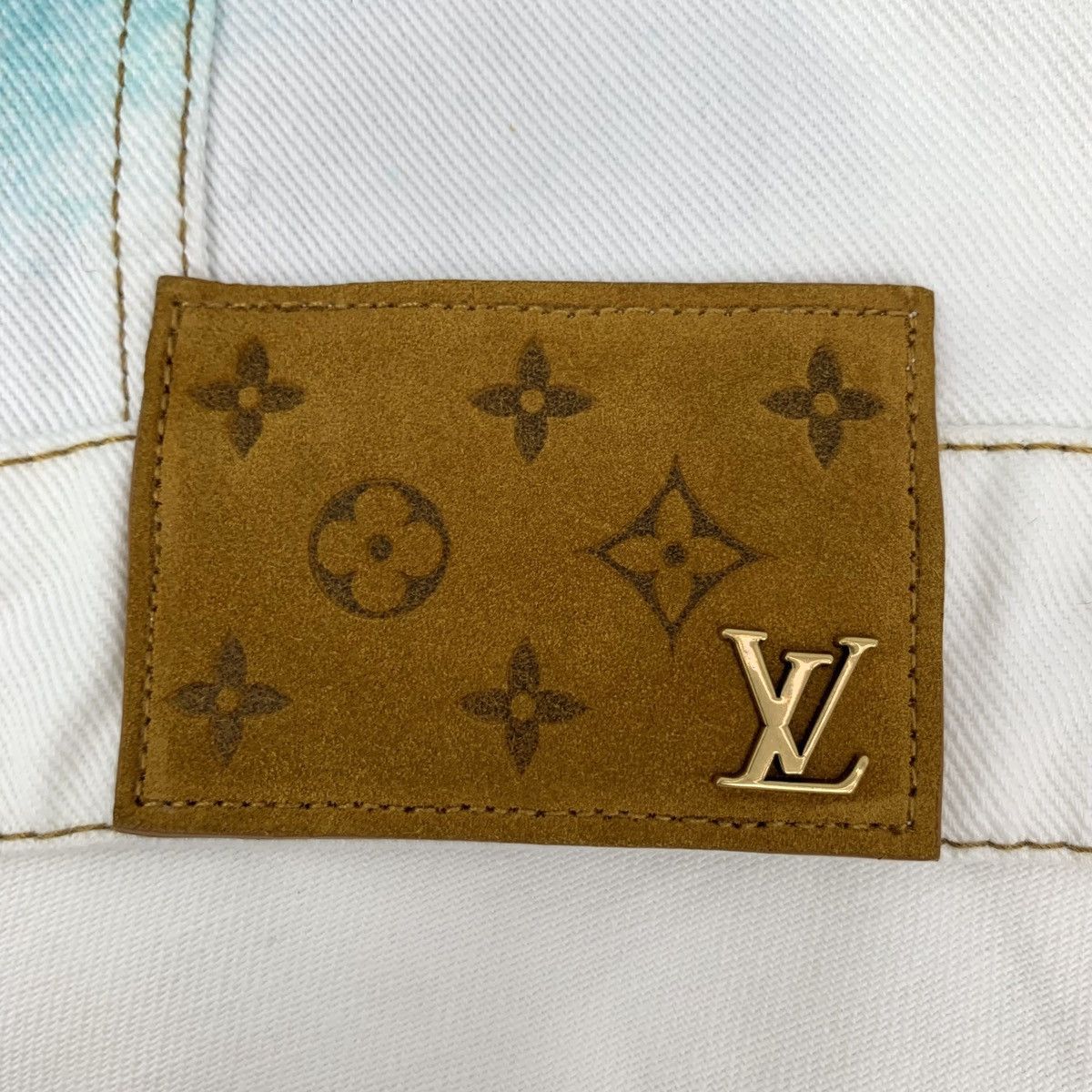 Louis Vuitton Louis Vuitton 23 Colorblocked Logo Printed Denim Jacket Size US L / EU 52-54 / 3 - 5 Thumbnail