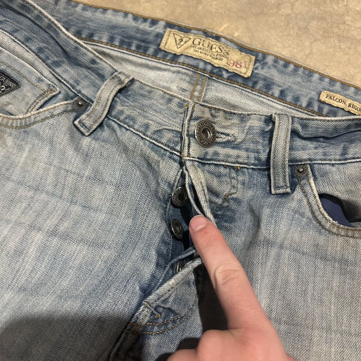 Guess × Vintage Crazy Vintage Y2K Guess Jeans Baggy Bootcut Distressed Denim Size US 36 / EU 52 - 7 Thumbnail