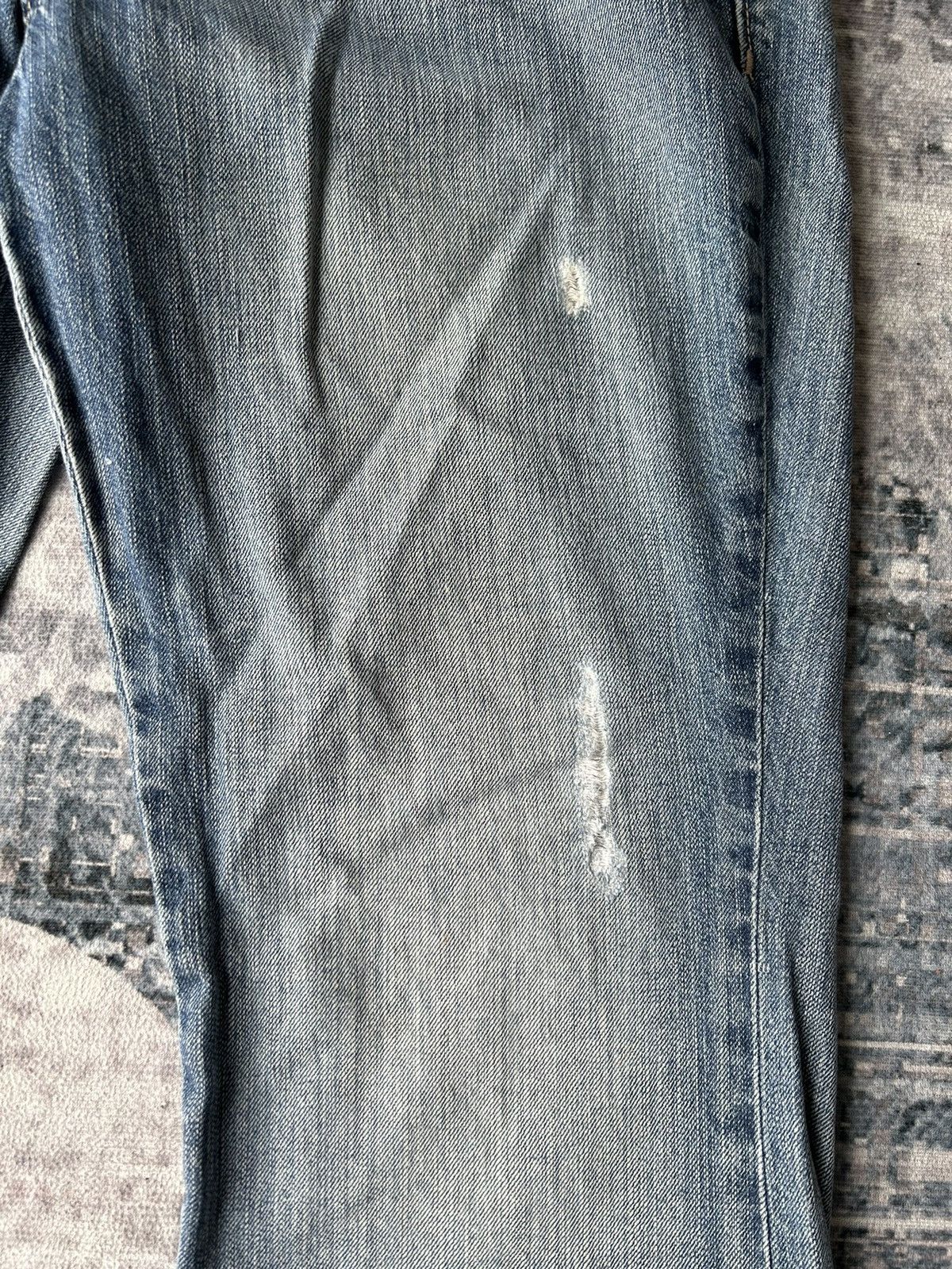 Japanese Brand The Diva Distressed Flared Jeans Size 34" / US 12 / IT 48 - 6 Thumbnail