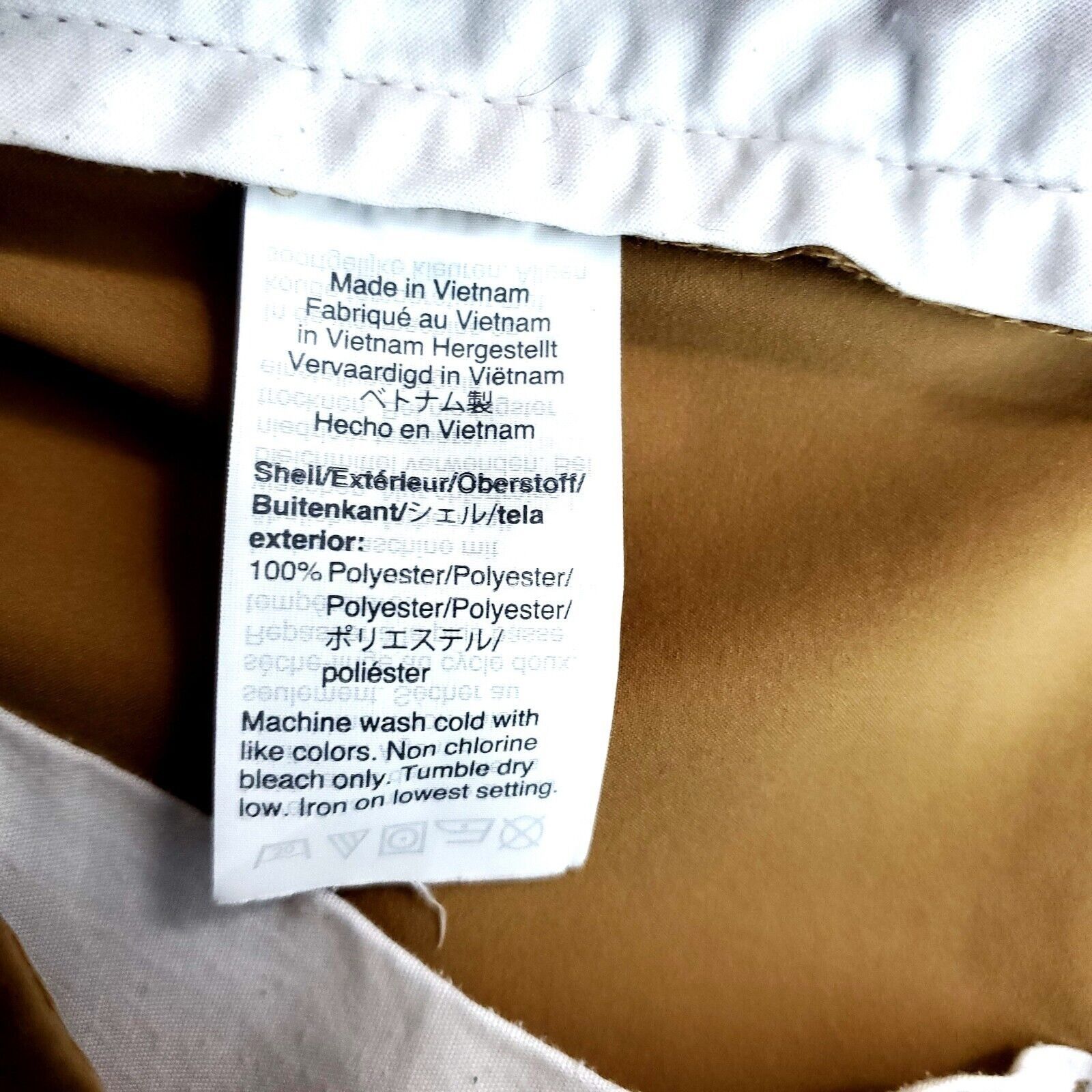 J.Crew J Crew Flex Lightweight Polyester Brown Flat Front Low Rise Size US 31 - 5 Thumbnail