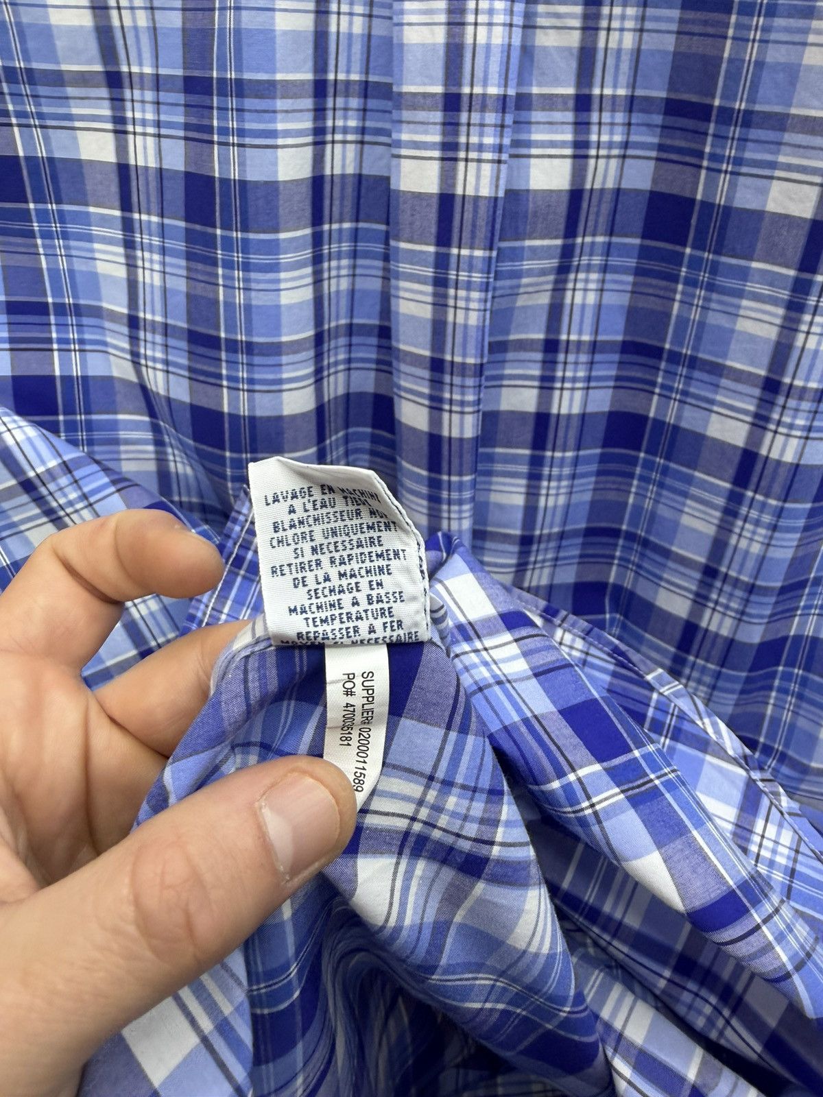 Ralph Lauren Ralph Lauren Plaid Shirt Short Sleeve Blue Size M Size US M / EU 48-50 / 2 - 9 Thumbnail