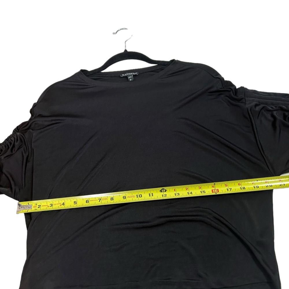 Express Express l Black Oversized Blouse W Drawstring Sleeves XS Size XS / US 0-2 / IT 36-38 - 7 Thumbnail